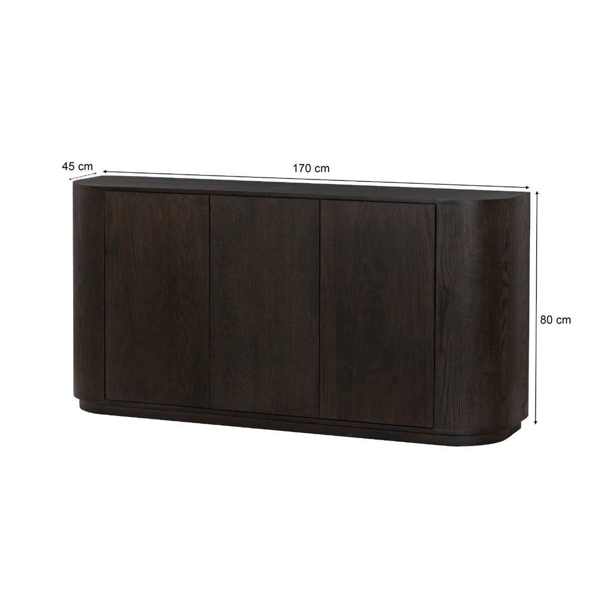 Novero Espresso 170 cm-Livingfurn-le canapé