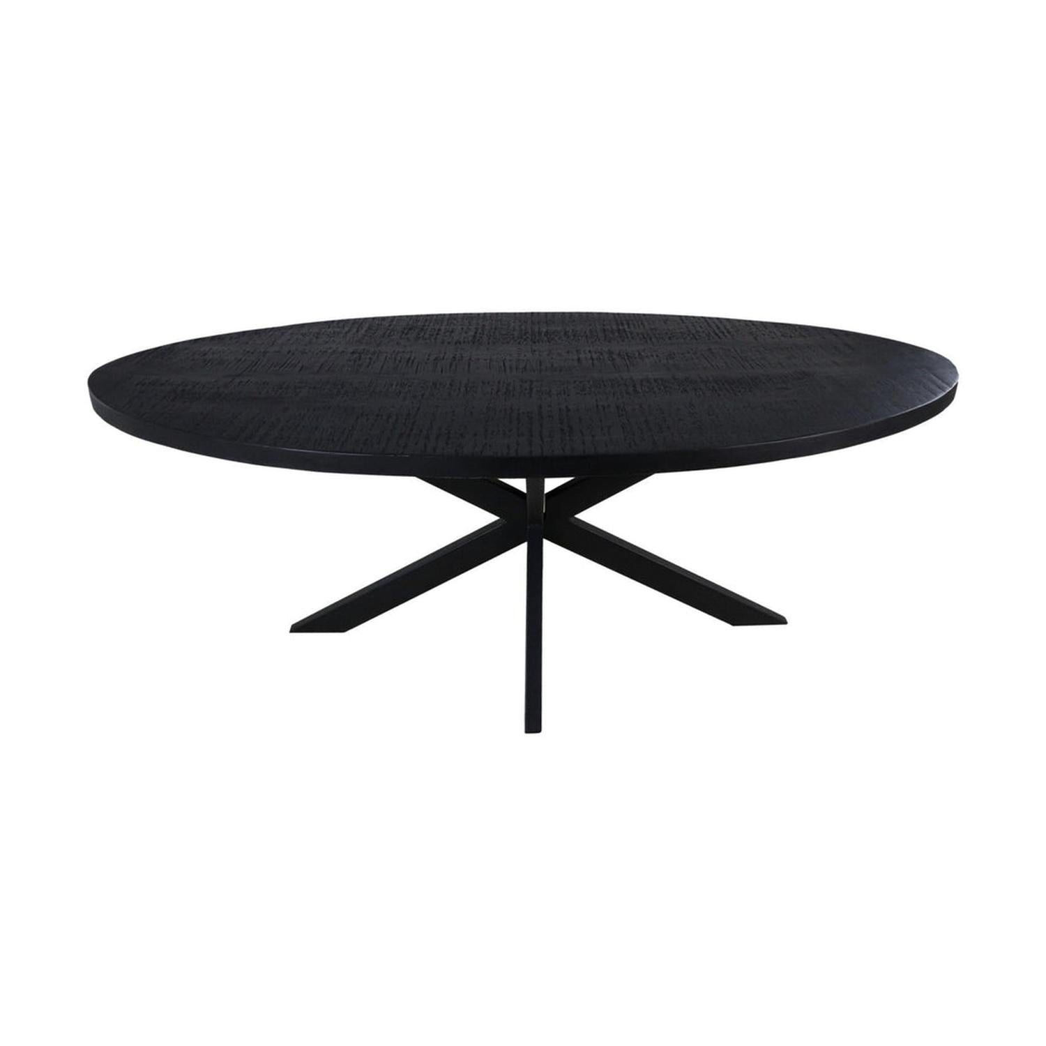 Estisch Melbourne Oval 240cm - Schwarz-Esstisch Oval-le canapé