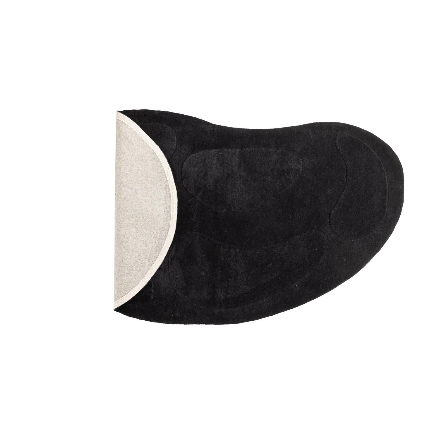 Ovaler Teppich Enard 290*175cm - Schwarz-Teppiche-Venture Home-le canapé