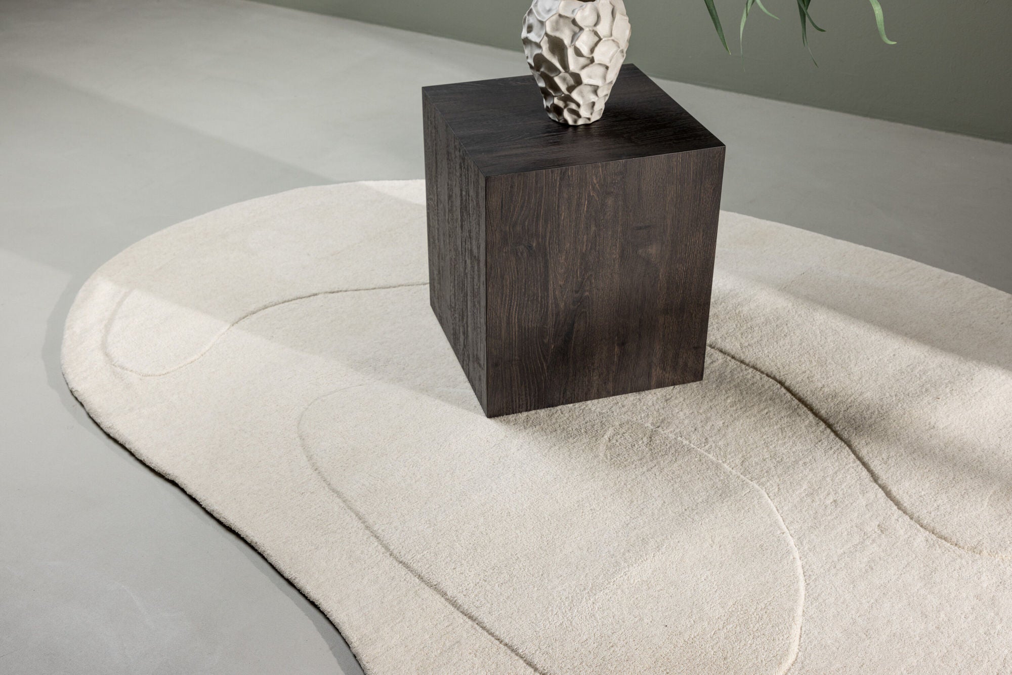 Ovaler Teppich Enard 290*175cm - Weiß-Teppich-Venture Home-le canapé