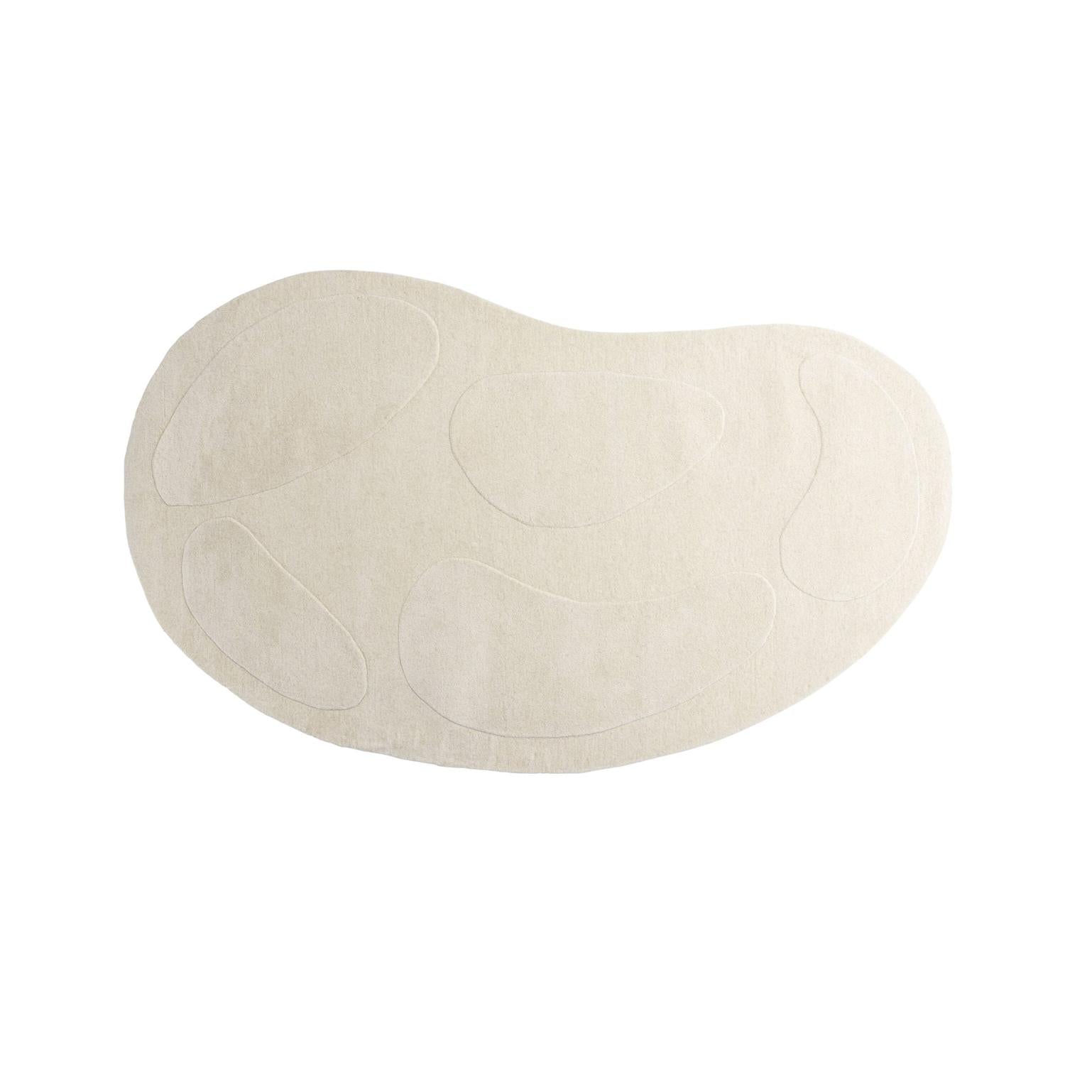 Ovaler Teppich Enard 290*175cm - Weiß-Teppiche-Venture Home-le canapé