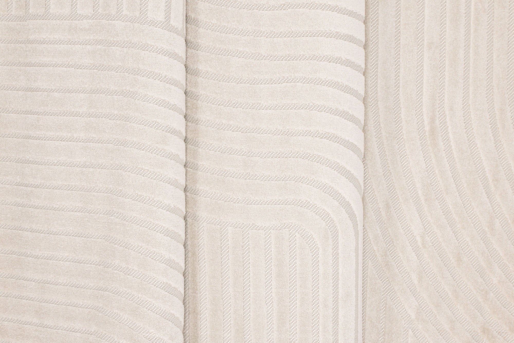 Ovaler Teppich Vince 340*240cm - Weiß-Teppich-Venture Home-le canapé