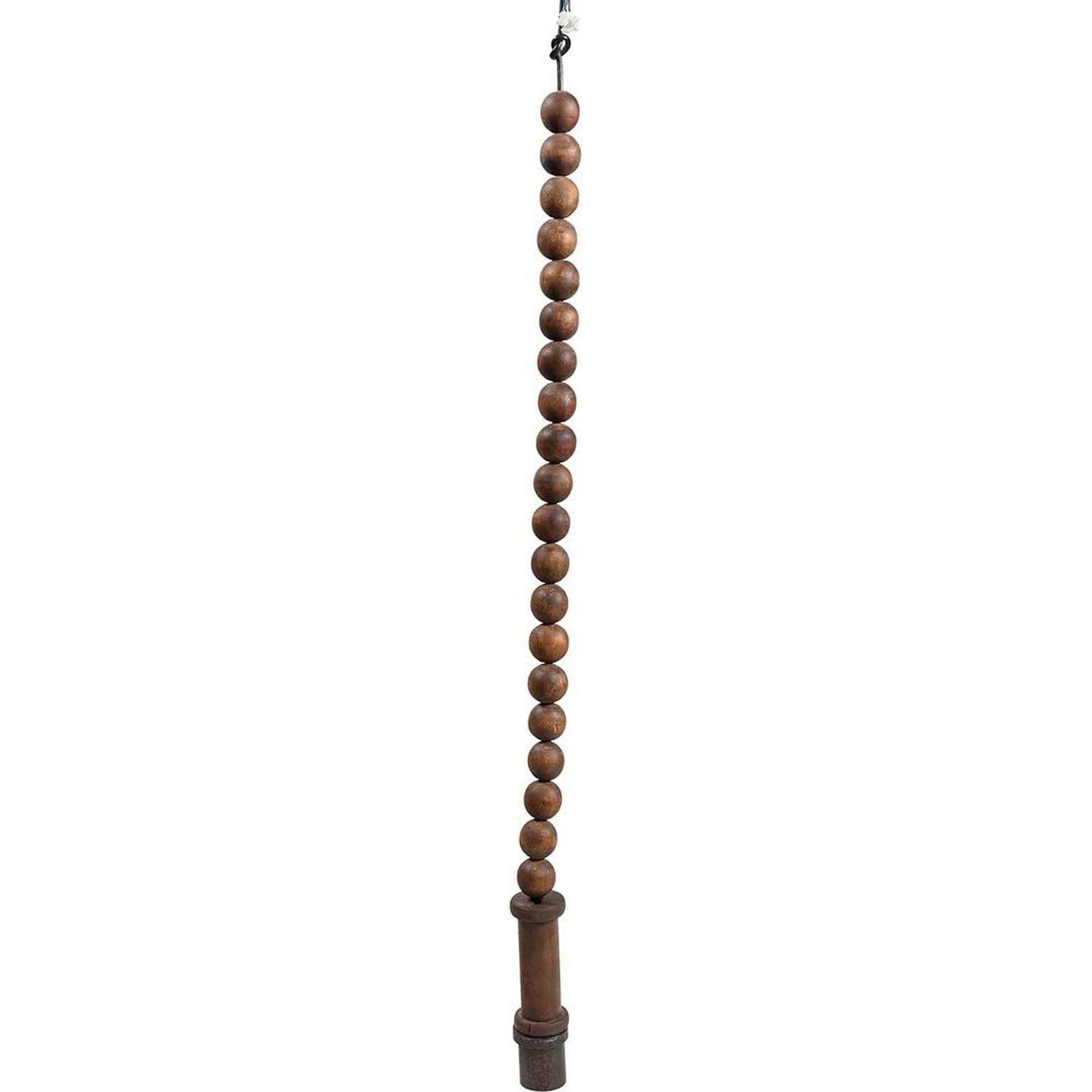 Pendelleuchte Bruce aus Holzkugeln - Natur-Pendelleuchten-Trademark Living-le canapé