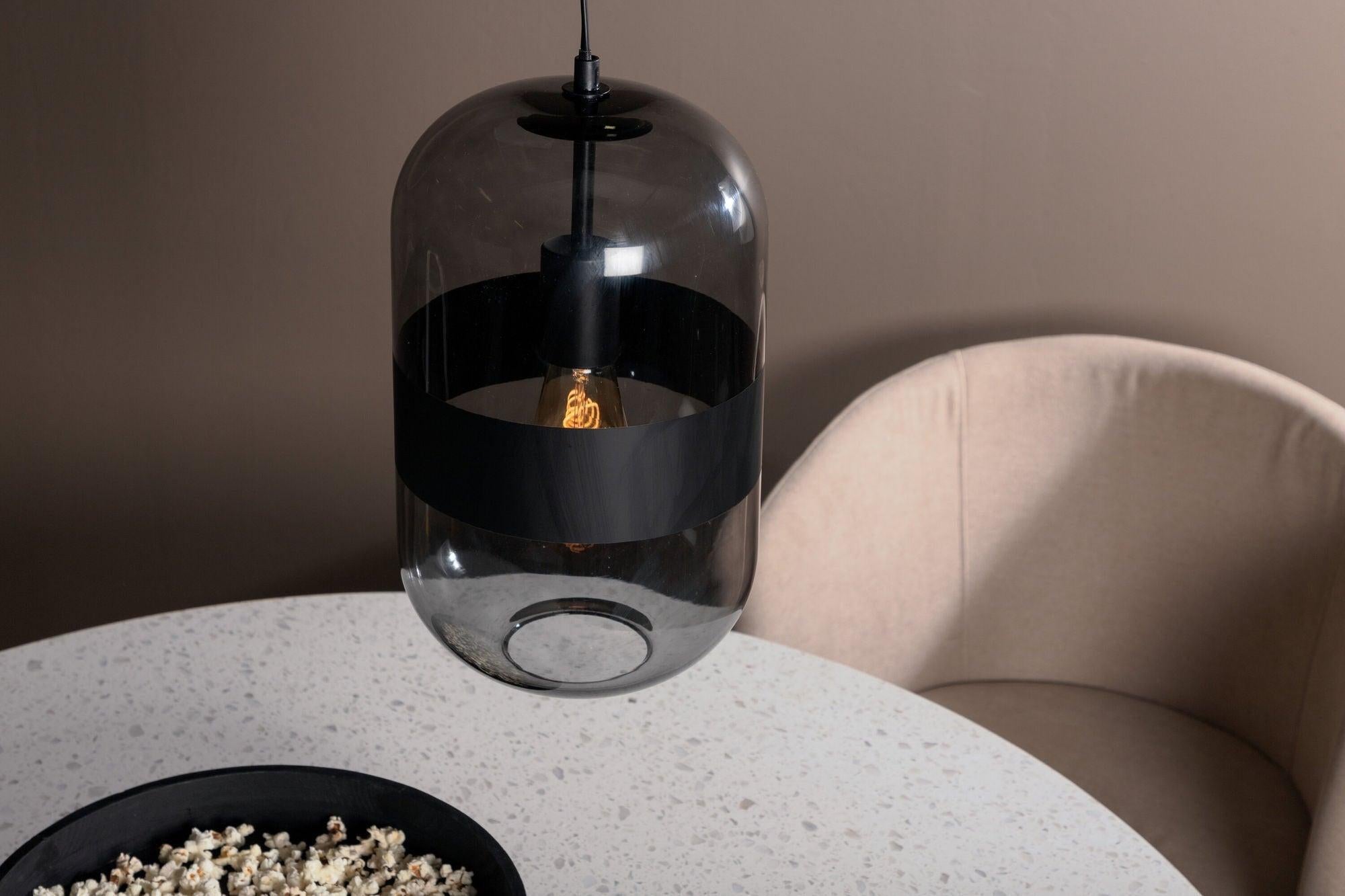 Pendelleuchte Dropp - Schwarz Rauchglas-Pendelleuchten-Venture Home-le canapé