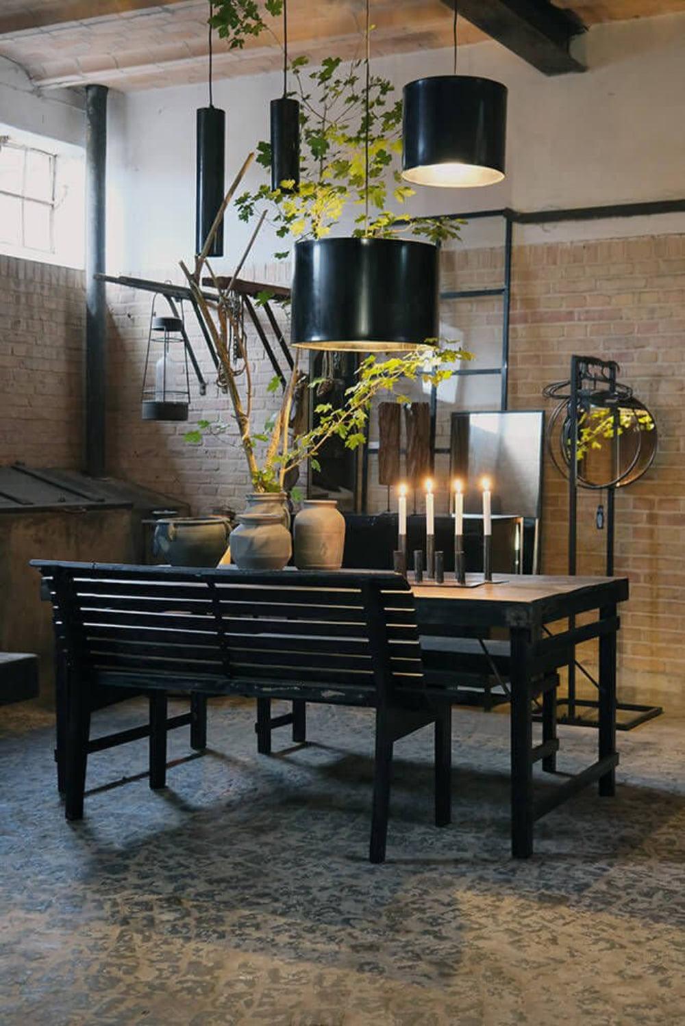 Pendelleuchte Jonah (S) - Dunkelblaumarmoriert-Pendelleuchten-Trademark Living-le canapé