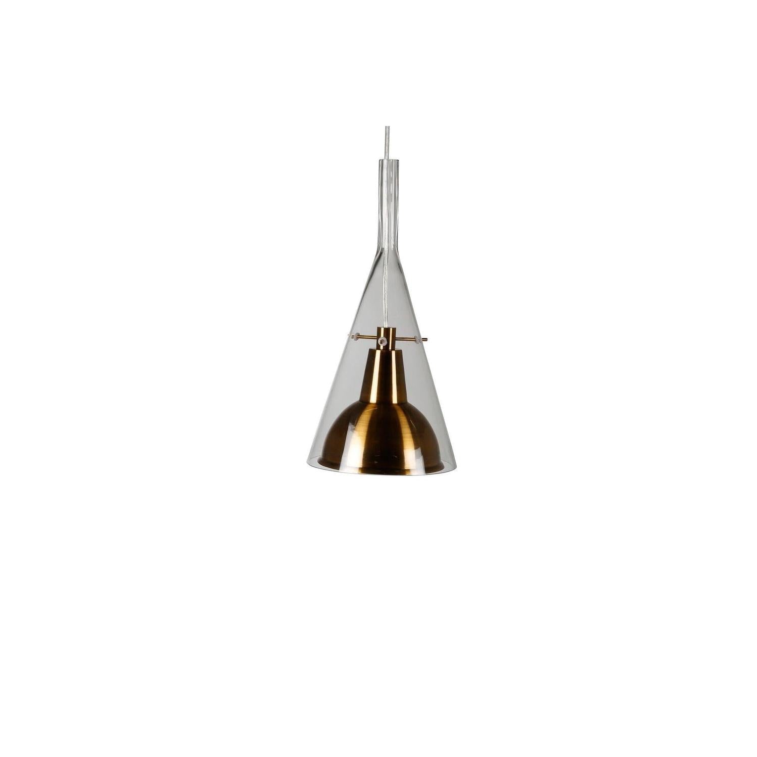Pendelleuchte Sirius - Messing & Glas-Pendelleuchten-Venture Home-le canapé