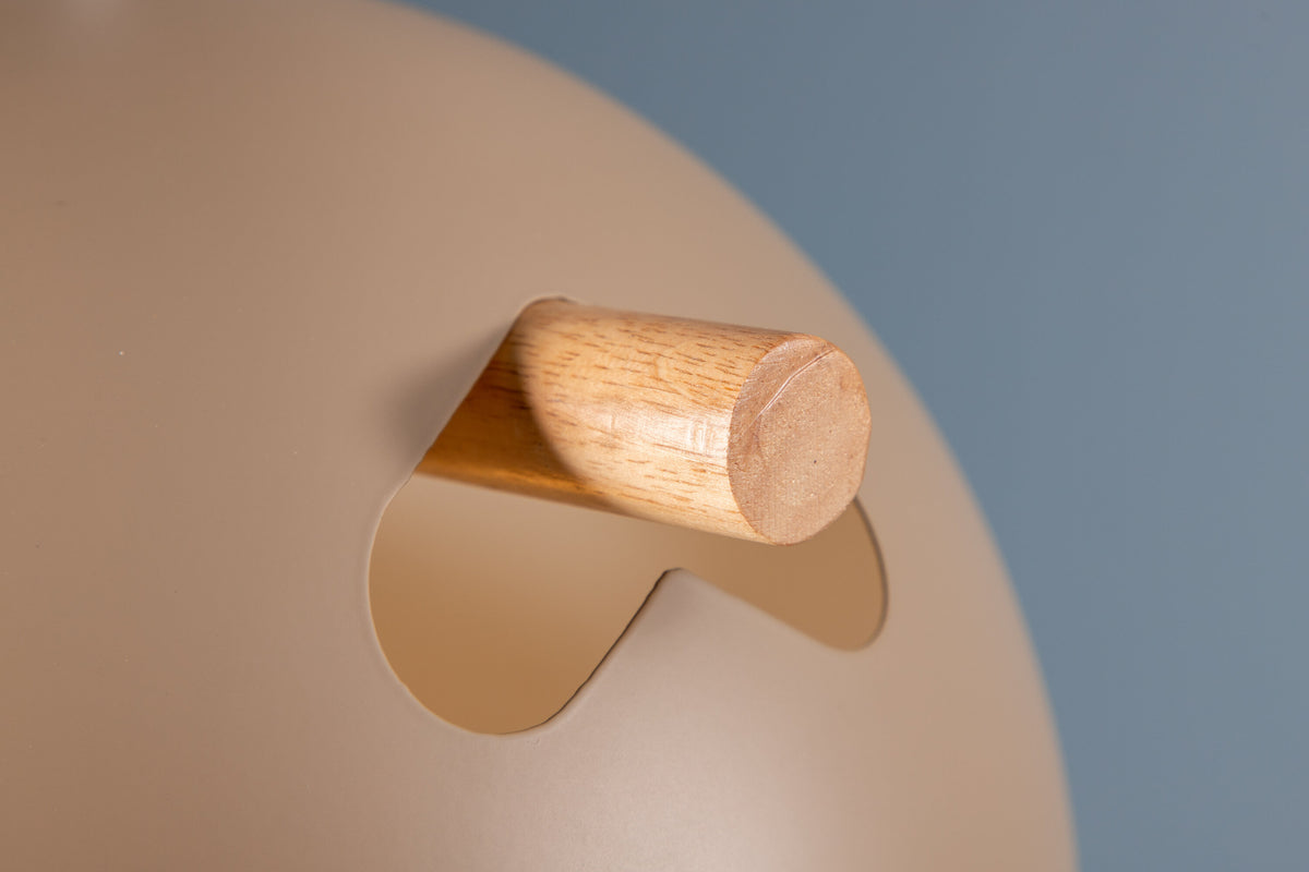 Pendelleuchte Tubbie aus Metall - Beige-Pendelleuchten-Venture Home-le canapé
