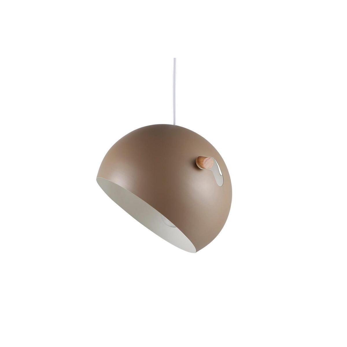 Pendelleuchte Tubbie aus Metall - Beige-Pendelleuchten-Venture Home-le canapé