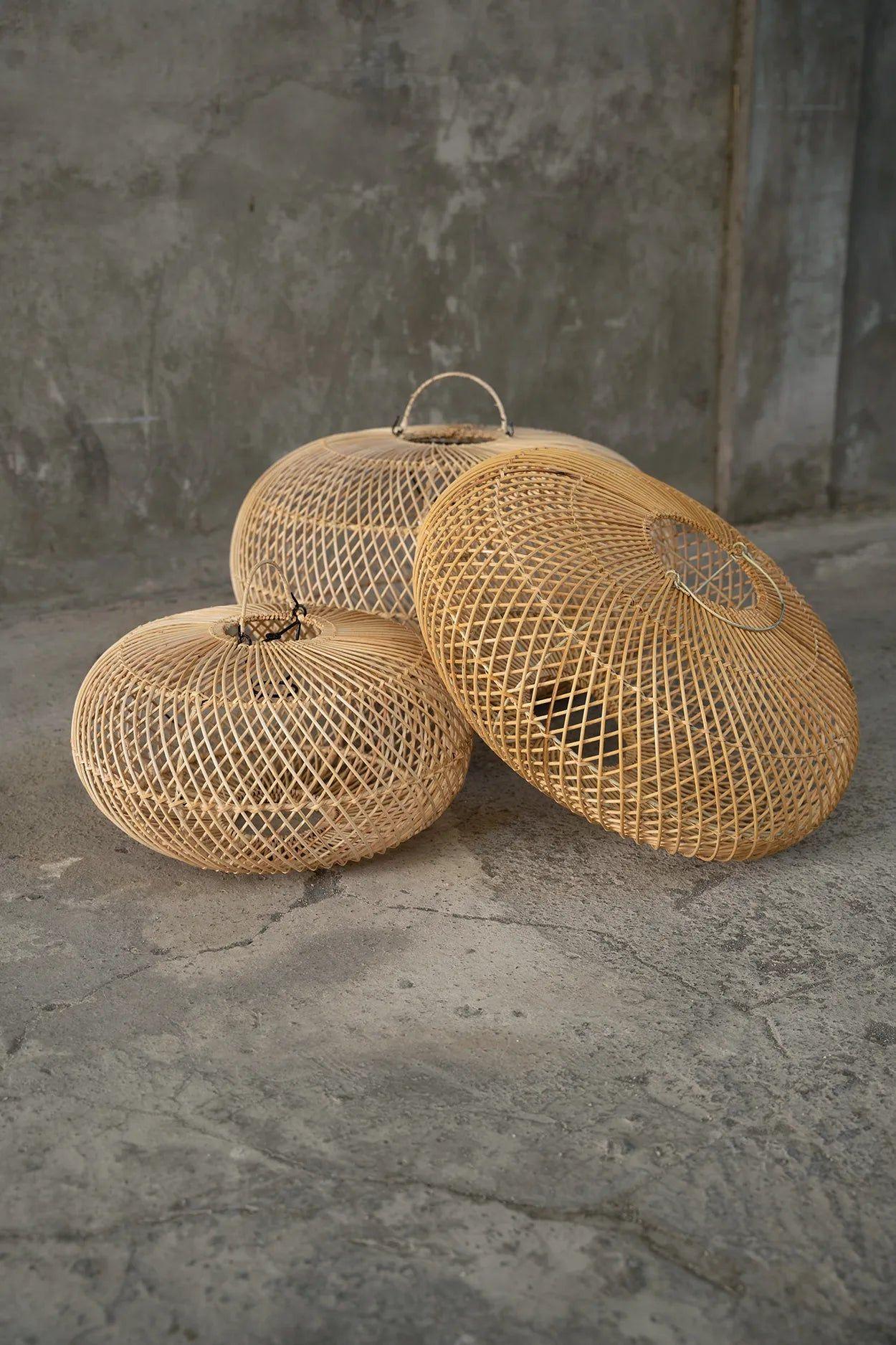 Pendelleuchte Wholly (Lampenschirm) - Natur - L-Lampenschirm-Bazar Bizar-le canapé