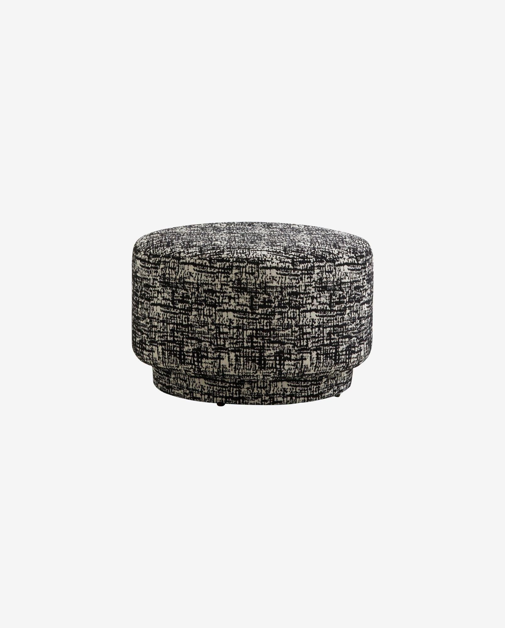 Polsterhocker BOMU - Schwarz/weiß-Polsterhocker-Nordal A/S-le canapé