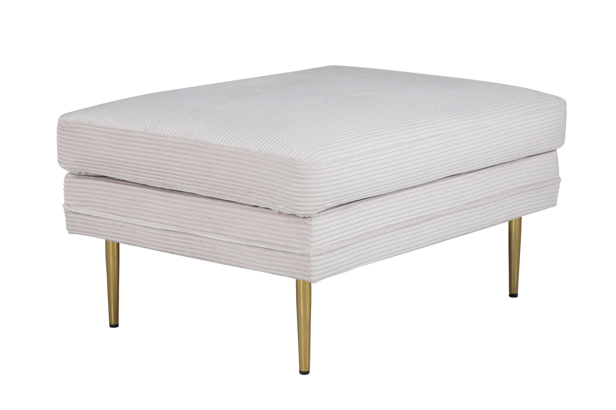 Polsterhocker Boom - Beige-Polsterhocker-Venture Home-le canapé