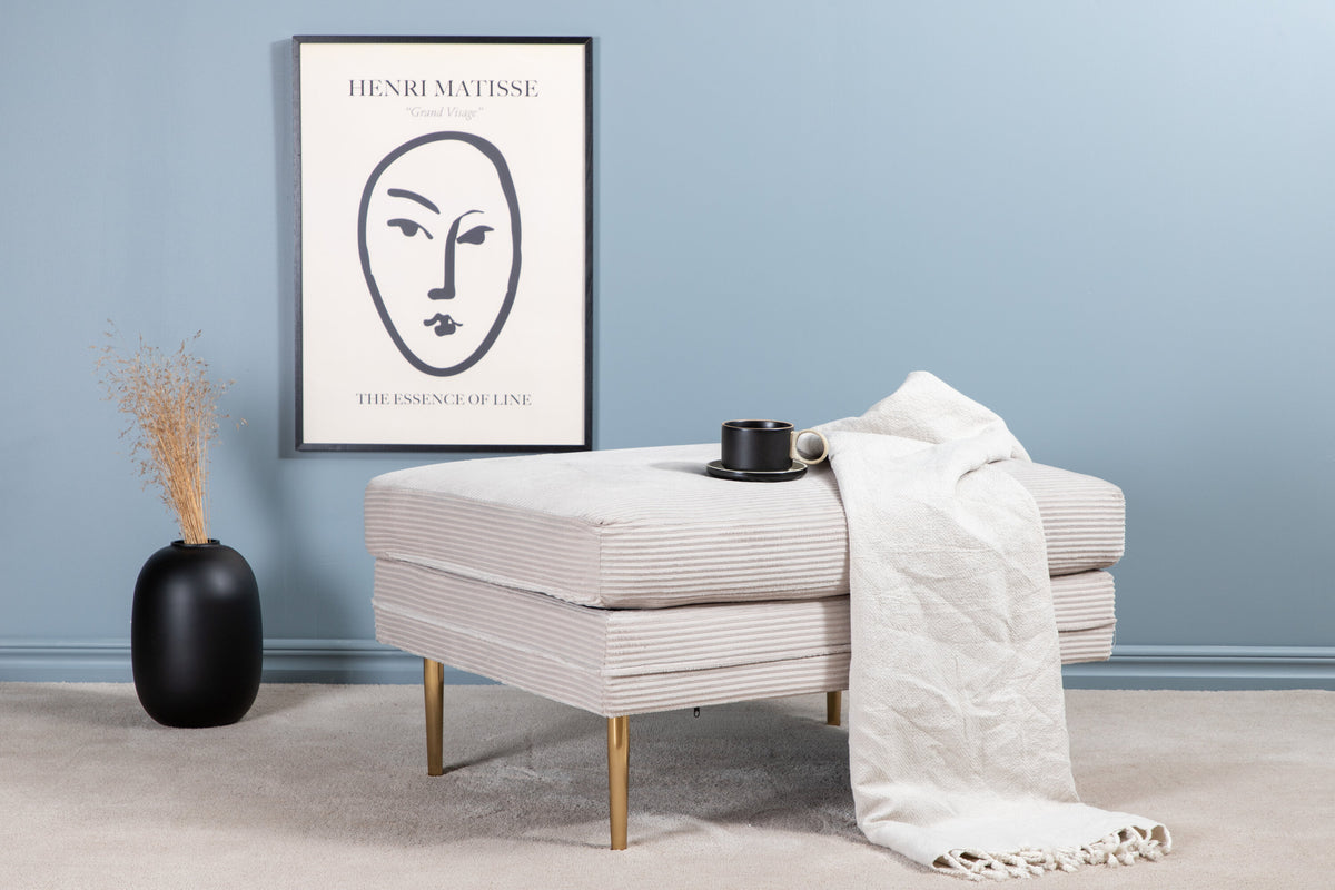Polsterhocker Boom - Beige-Polsterhocker-Venture Home-le canapé