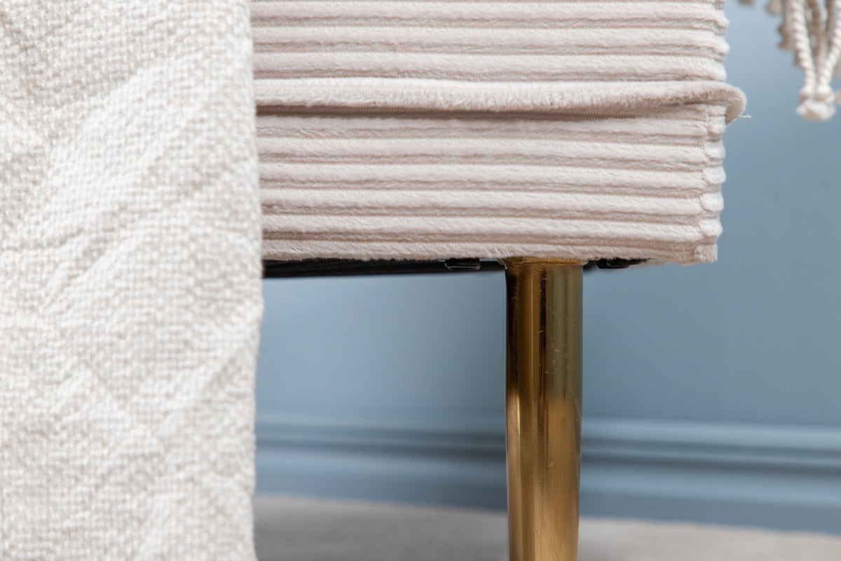Polsterhocker Boom - Beige-Polsterhocker-Venture Home-le canapé