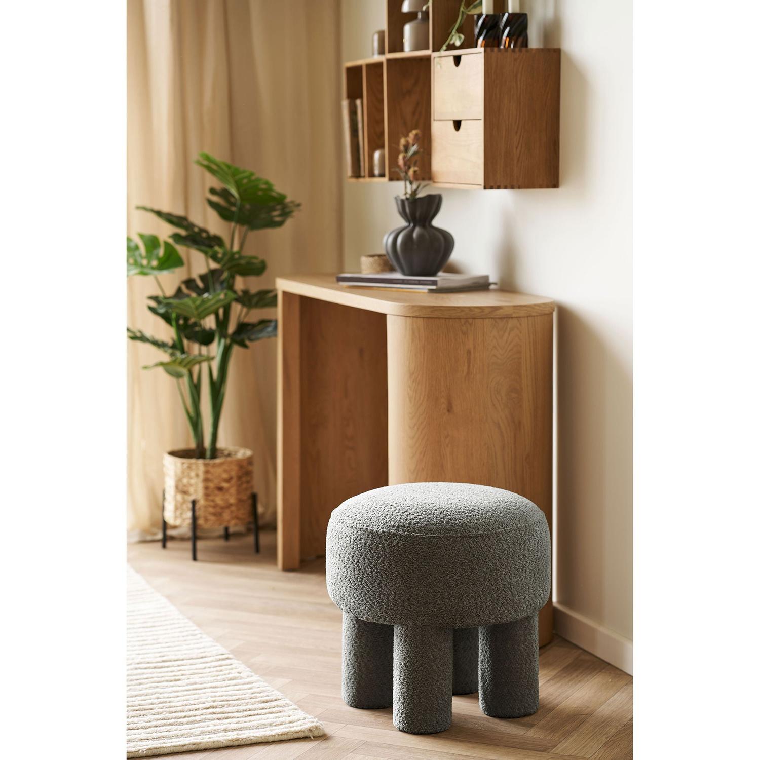 Pouf Canberra Ø43cm - Anthrazit-Poufs-House Nordic-le canapé