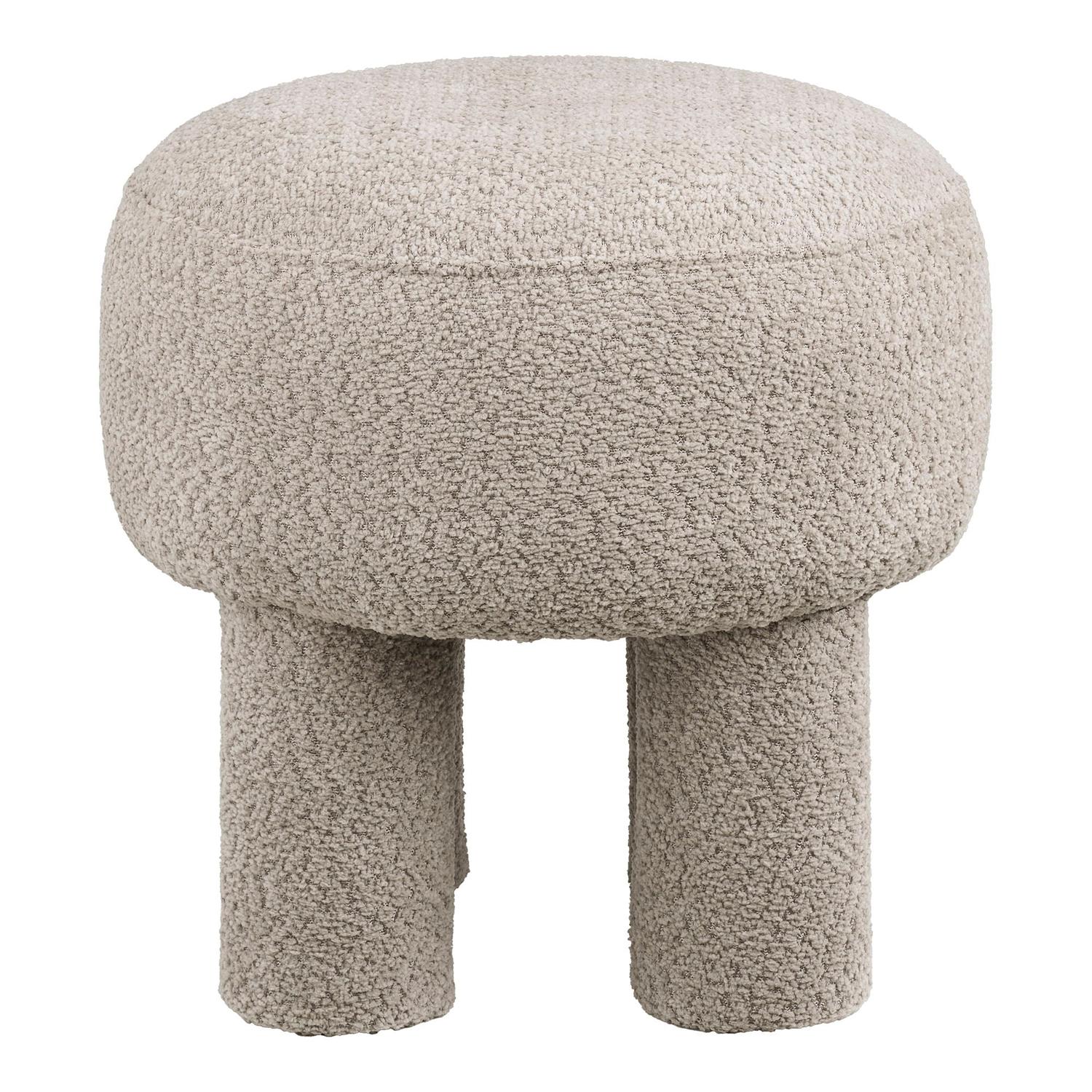 Pouf Canberra Ø43cm - Hellgrau-Poufs-House Nordic-le canapé