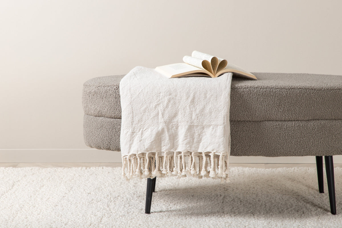 Pouf Otto - Beige-Poufs-Venture Home-le canapé