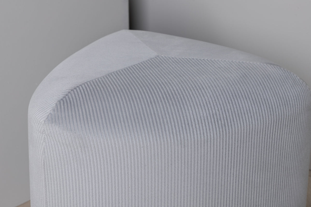 Pouf Peg aus Stoff - Grau-Poufs-Venture Home-le canapé