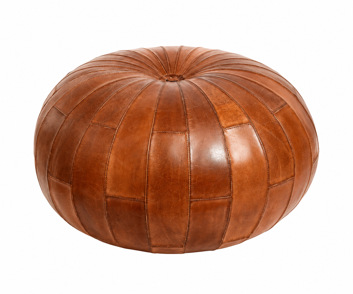 Pouf Rugby aus Büfelleder - Braun-Poufs-Nordal A/S-le canapé