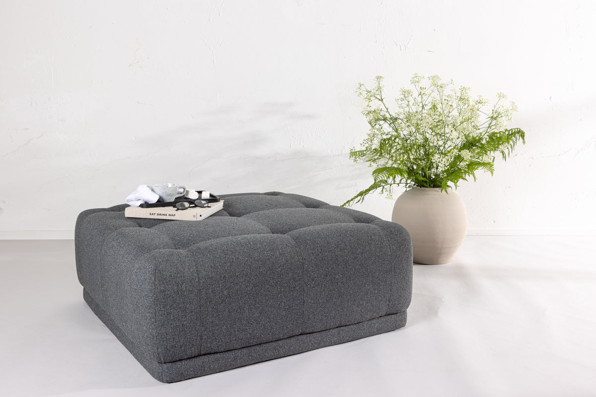 Pouf Turin - Dunkelgrau-Poufs-Venture Home-le canapé