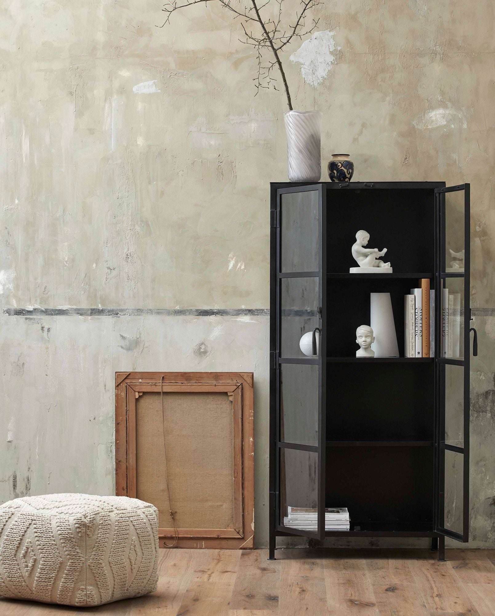 Pouf WULAR aus Baumwolle - Beige-Poufs-Nordal A/S-le canapé