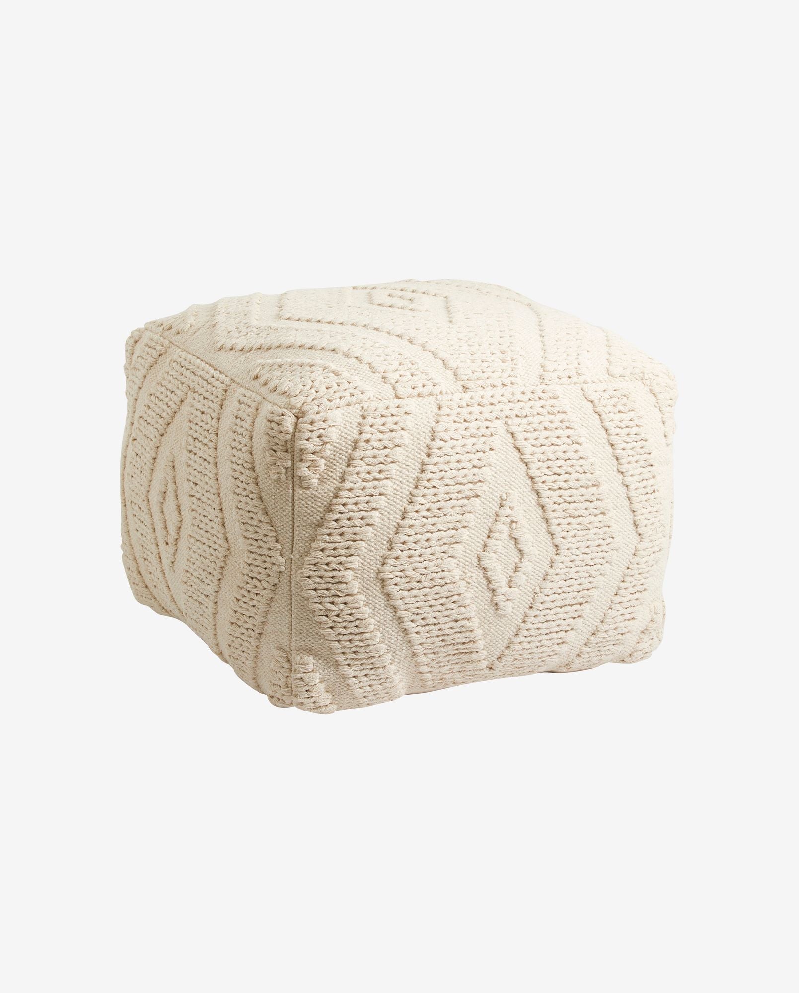 Pouf WULAR aus Baumwolle - Beige-Poufs-Nordal A/S-le canapé