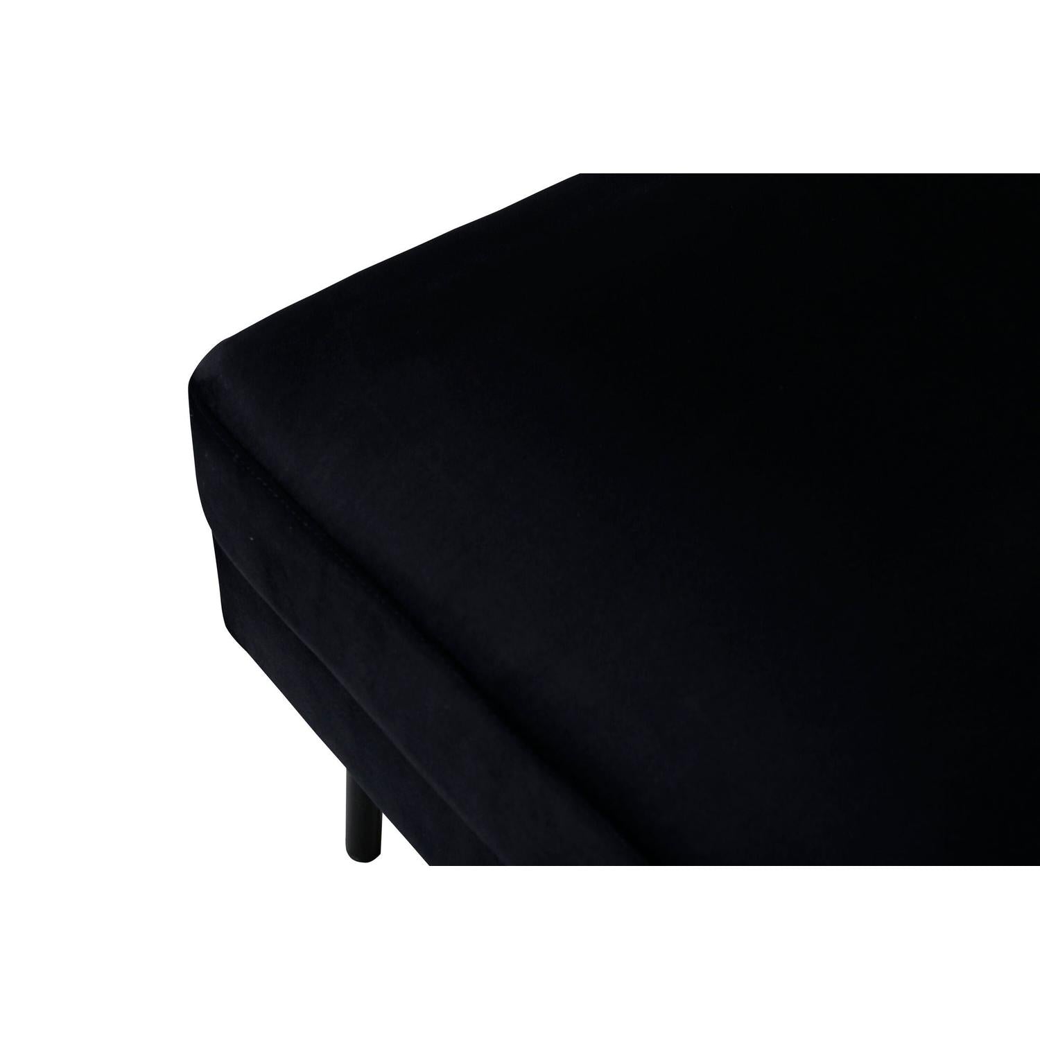 Pouf Zoom aus Samt - Schwarz-Pouf-Venture Home-le canapé