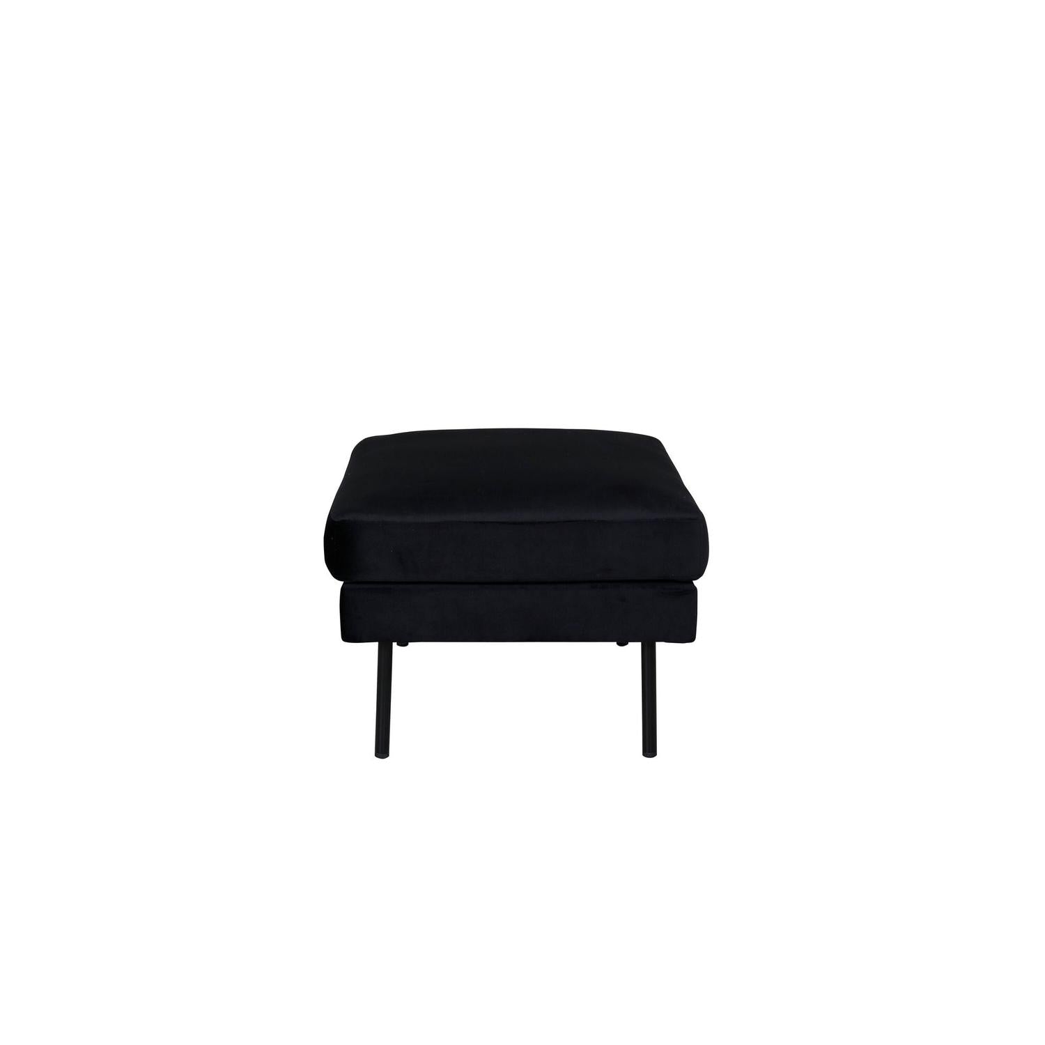 Pouf Zoom aus Samt - Schwarz-Poufs-Venture Home-le canapé