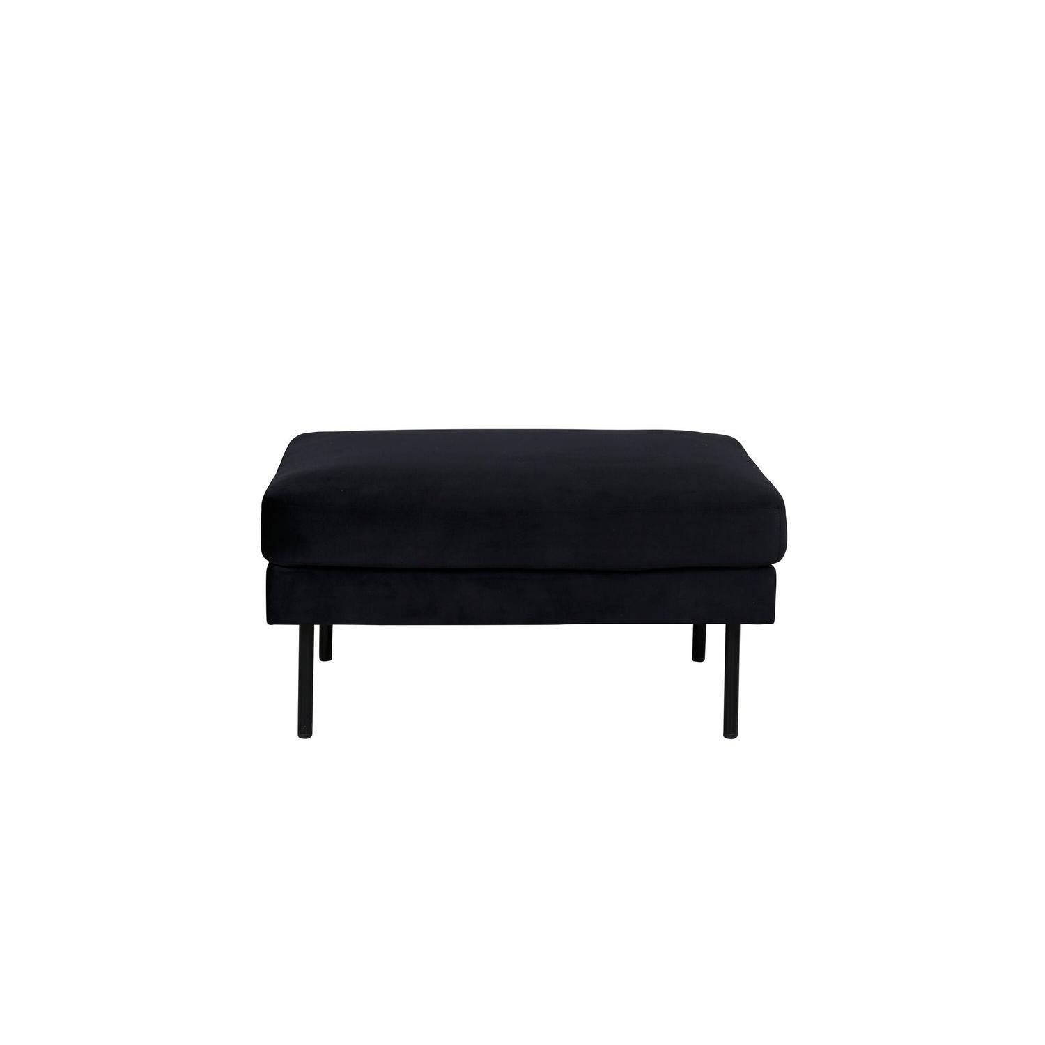 Pouf Zoom aus Samt - Schwarz-Poufs-Venture Home-le canapé