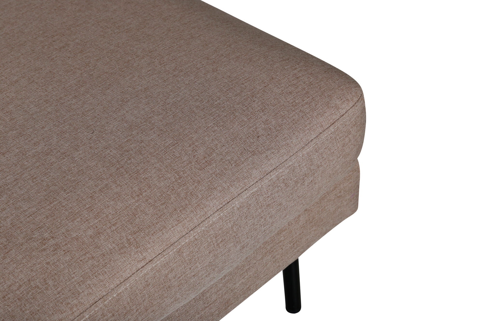 Pouf Zoom aus Stoff - Hellbraun-Pouf-Venture Home-le canapé