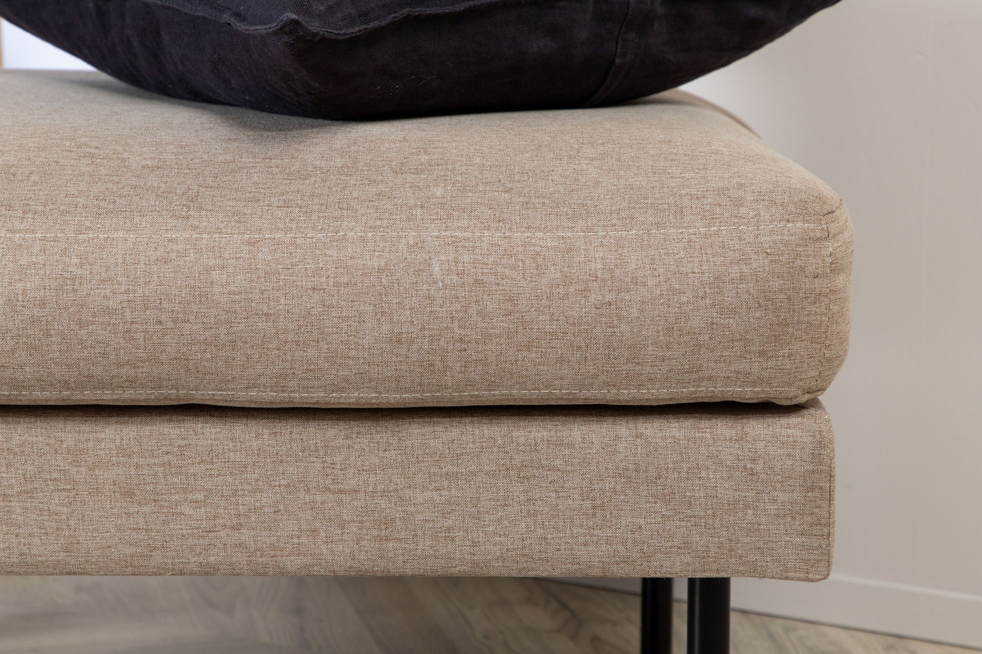 Pouf Zoom aus Stoff - Hellbraun-Pouf-Venture Home-le canapé