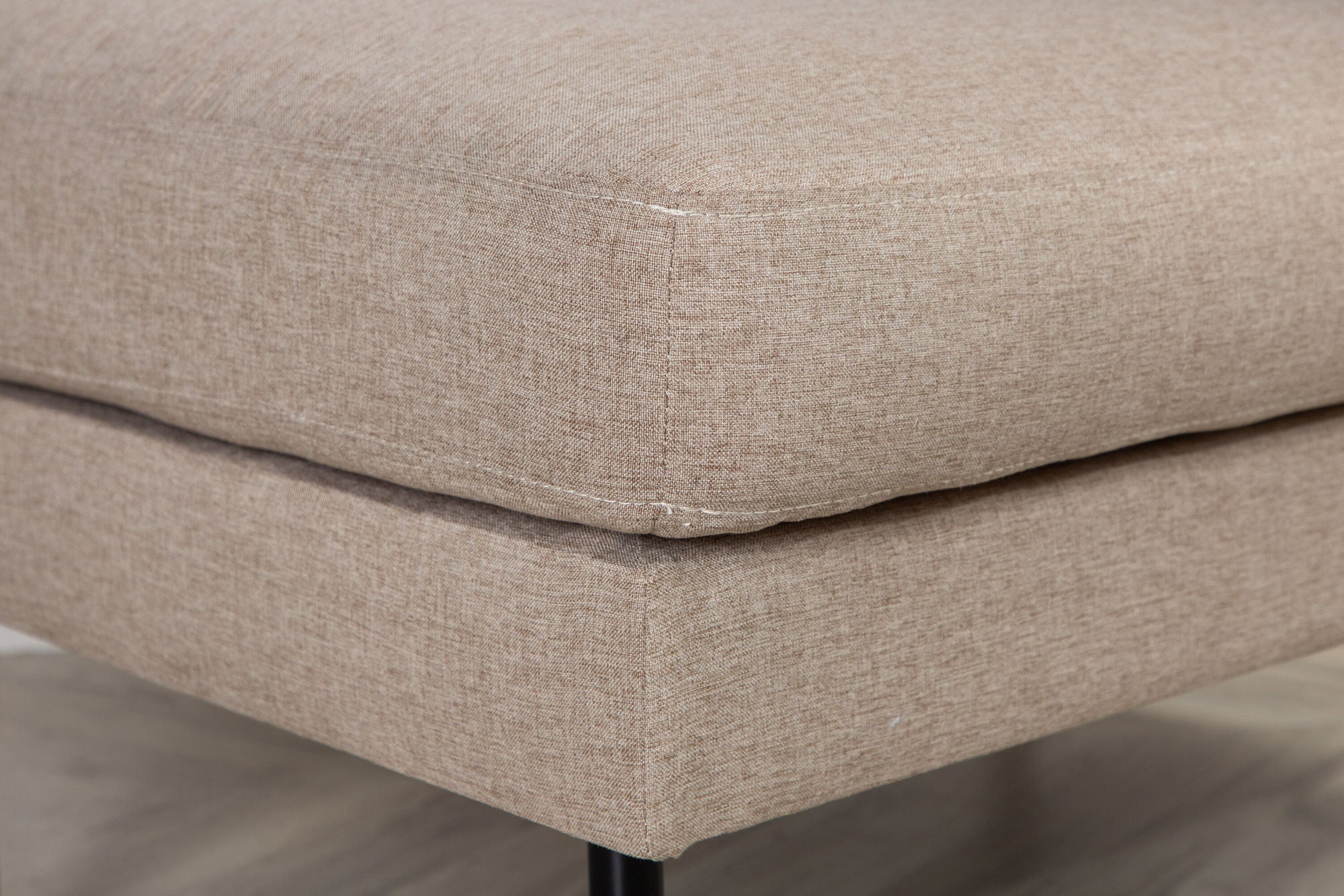 Pouf Zoom aus Stoff - Hellbraun-Poufs-Venture Home-le canapé