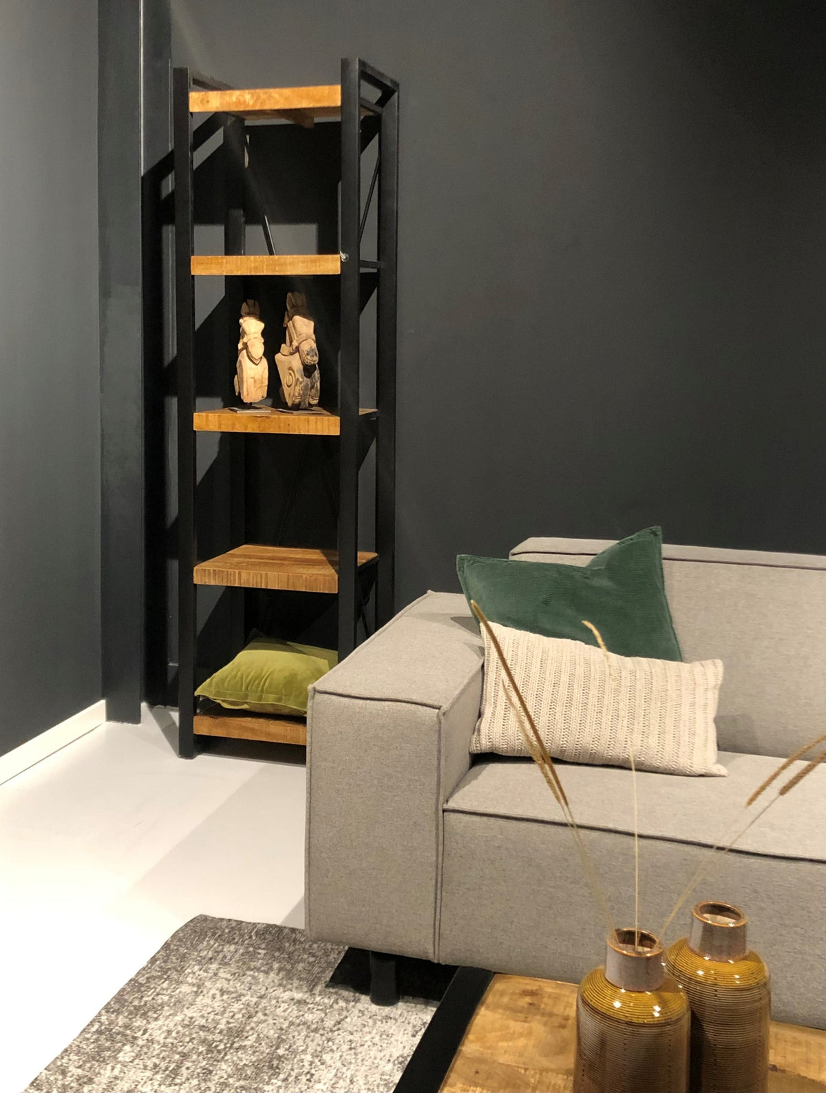 Regal Nairobi 200cm aus Massivholz - Braun-Livingfurn-le canapé