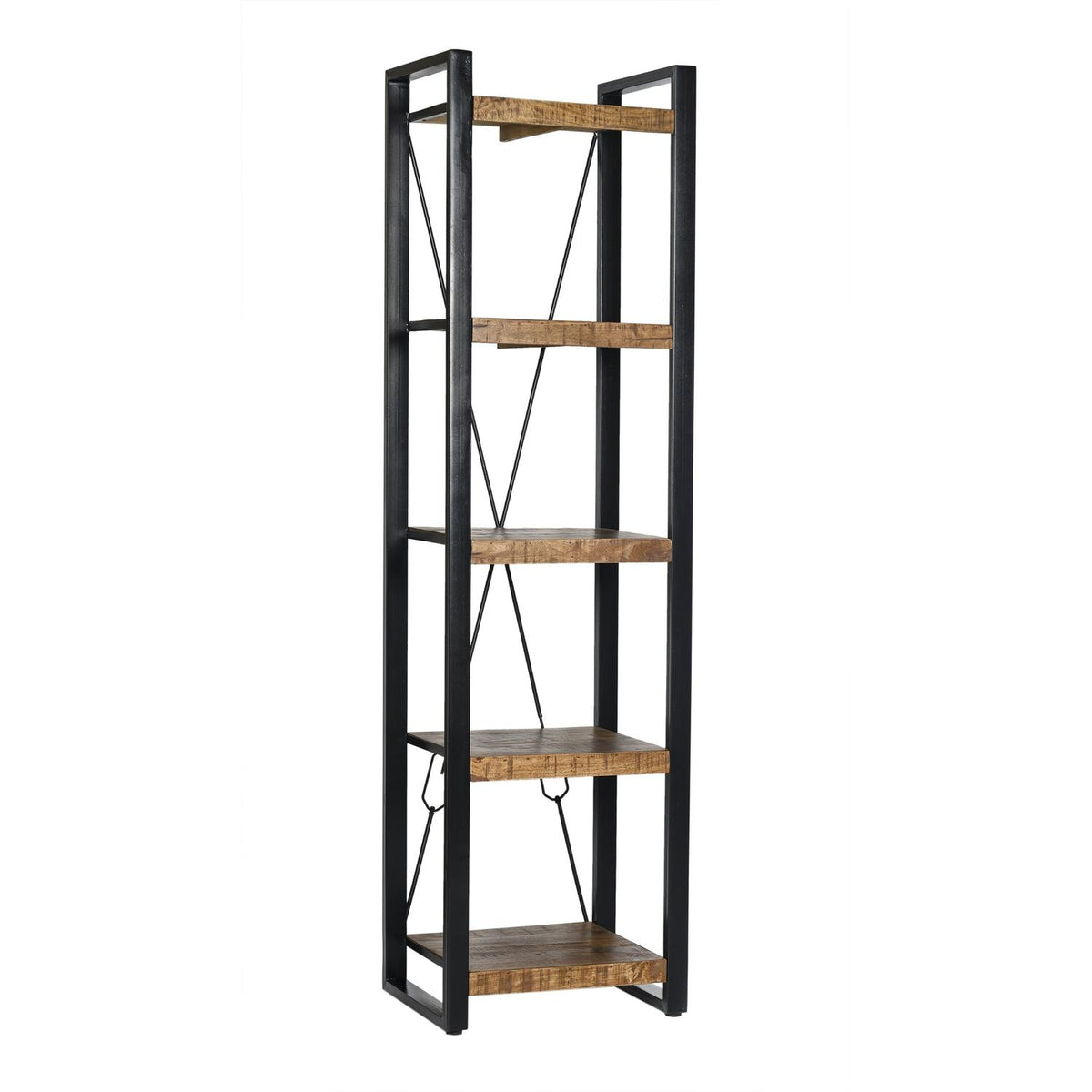 Regal Nairobi 200cm aus Massivholz - Braun-Regale-Livingfurn-le canapé