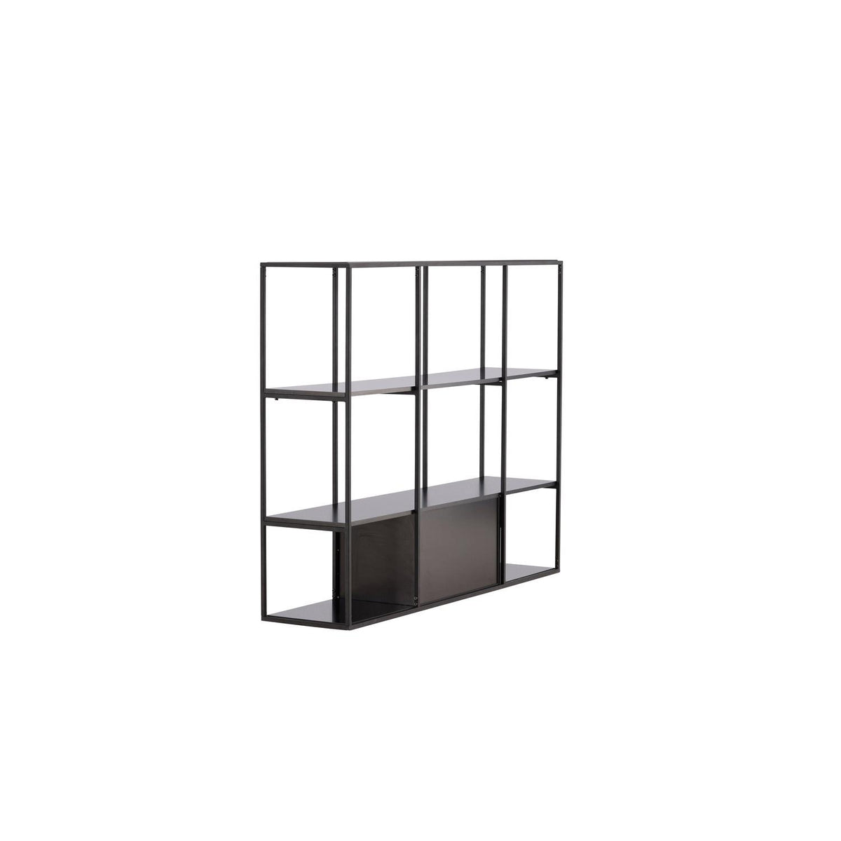 Regalwand Amarillo 120cm - Schwarz-Regalwände-Venture Home-le canapé