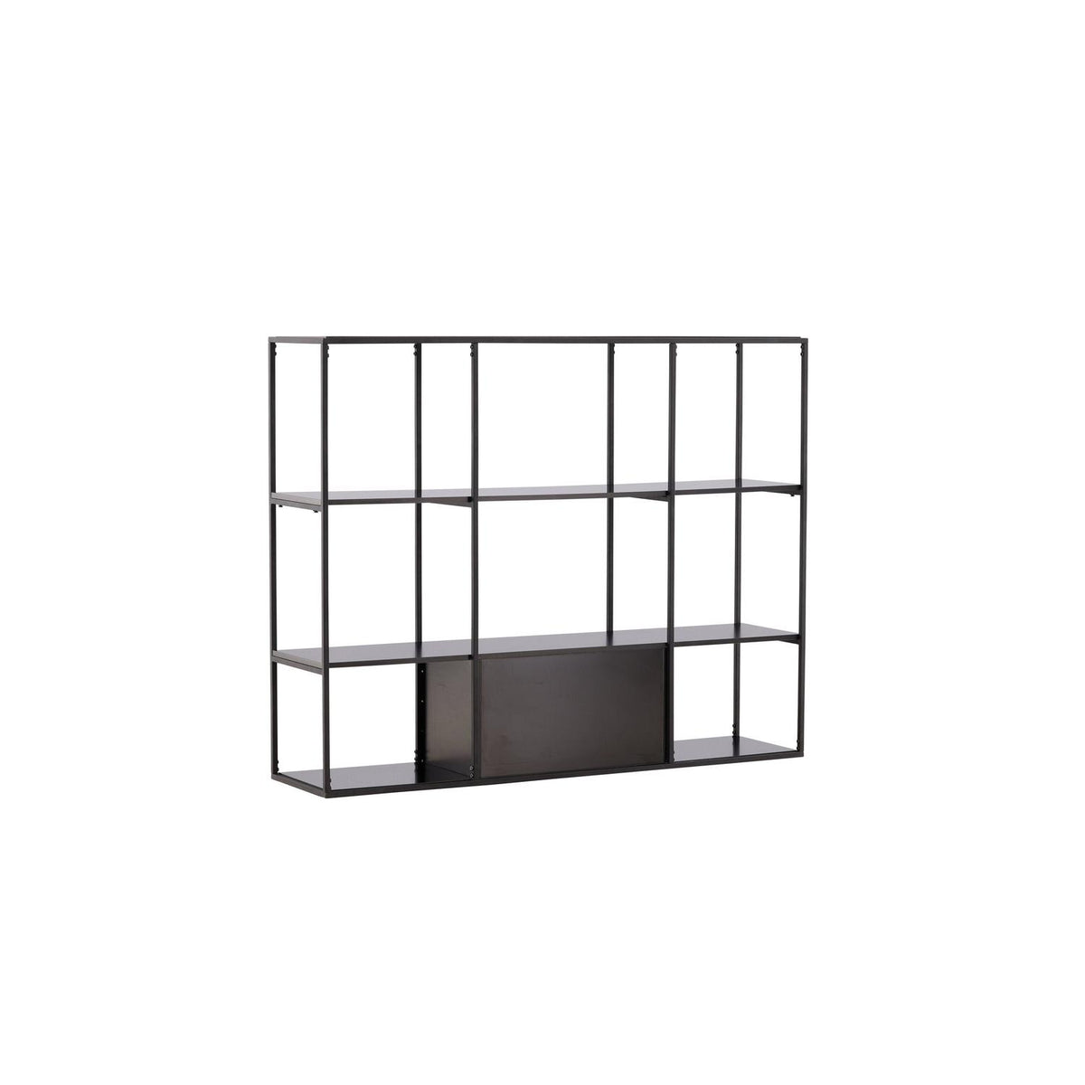 Regalwand Amarillo 120cm - Schwarz-Regalwände-Venture Home-le canapé