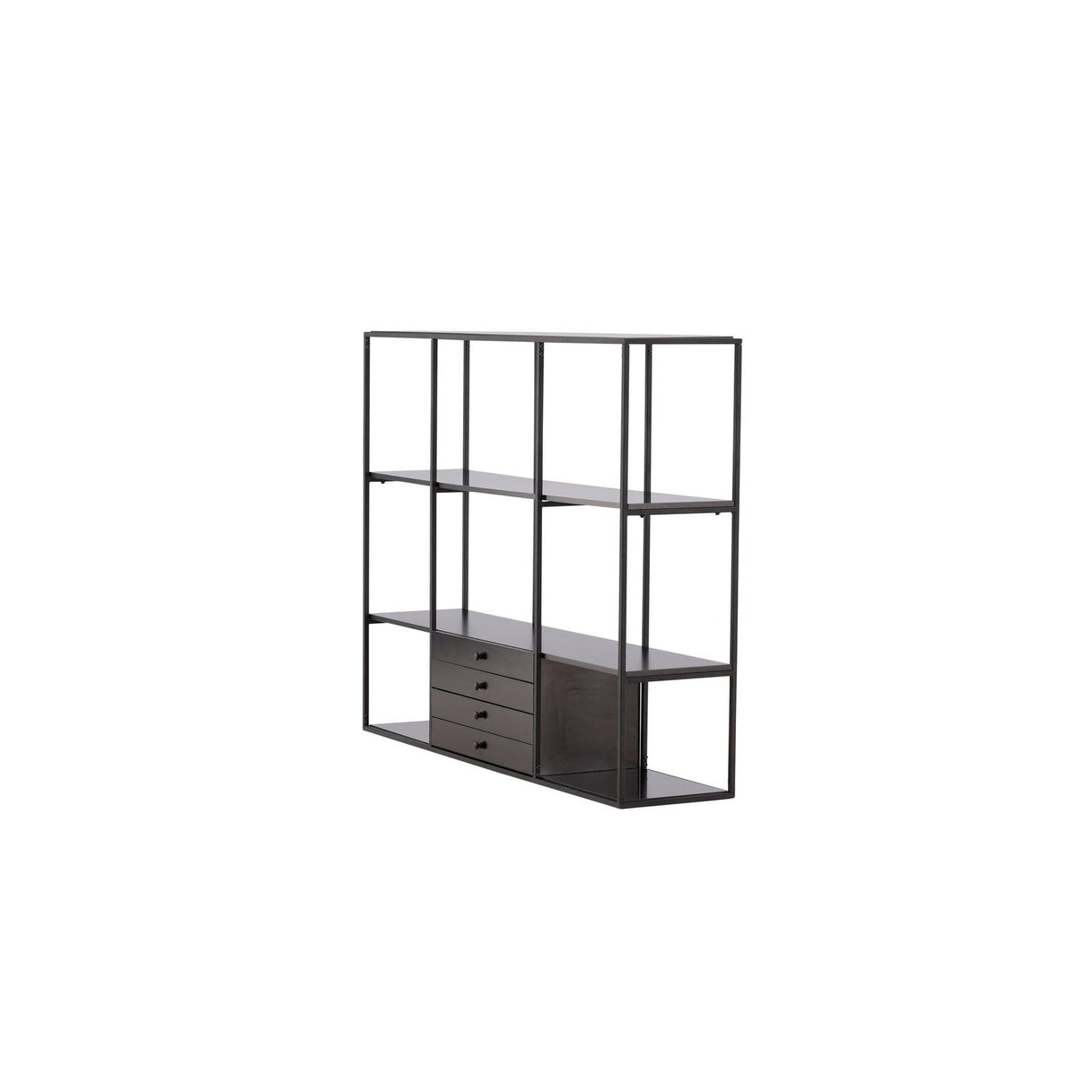 Regalwand Amarillo 120cm - Schwarz-Regalwände-Venture Home-le canapé