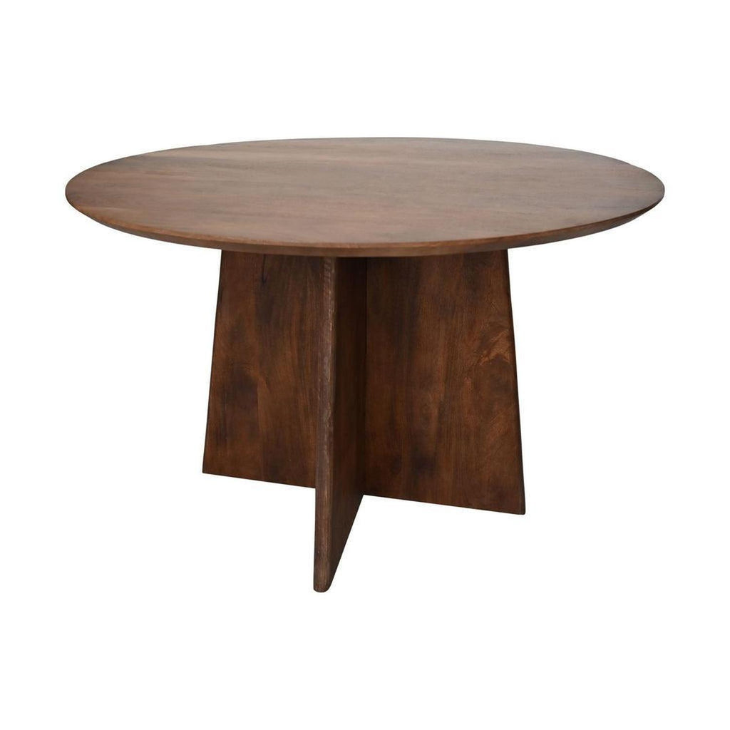 Esstisch Kruispoot rund ø120cm - dunkelbraun-Esstisch Rund-le canapé