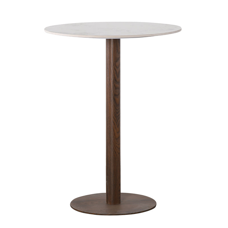 Runder Bistro Küchentisch Keramik Marmor-Pole to Pole-le canapé