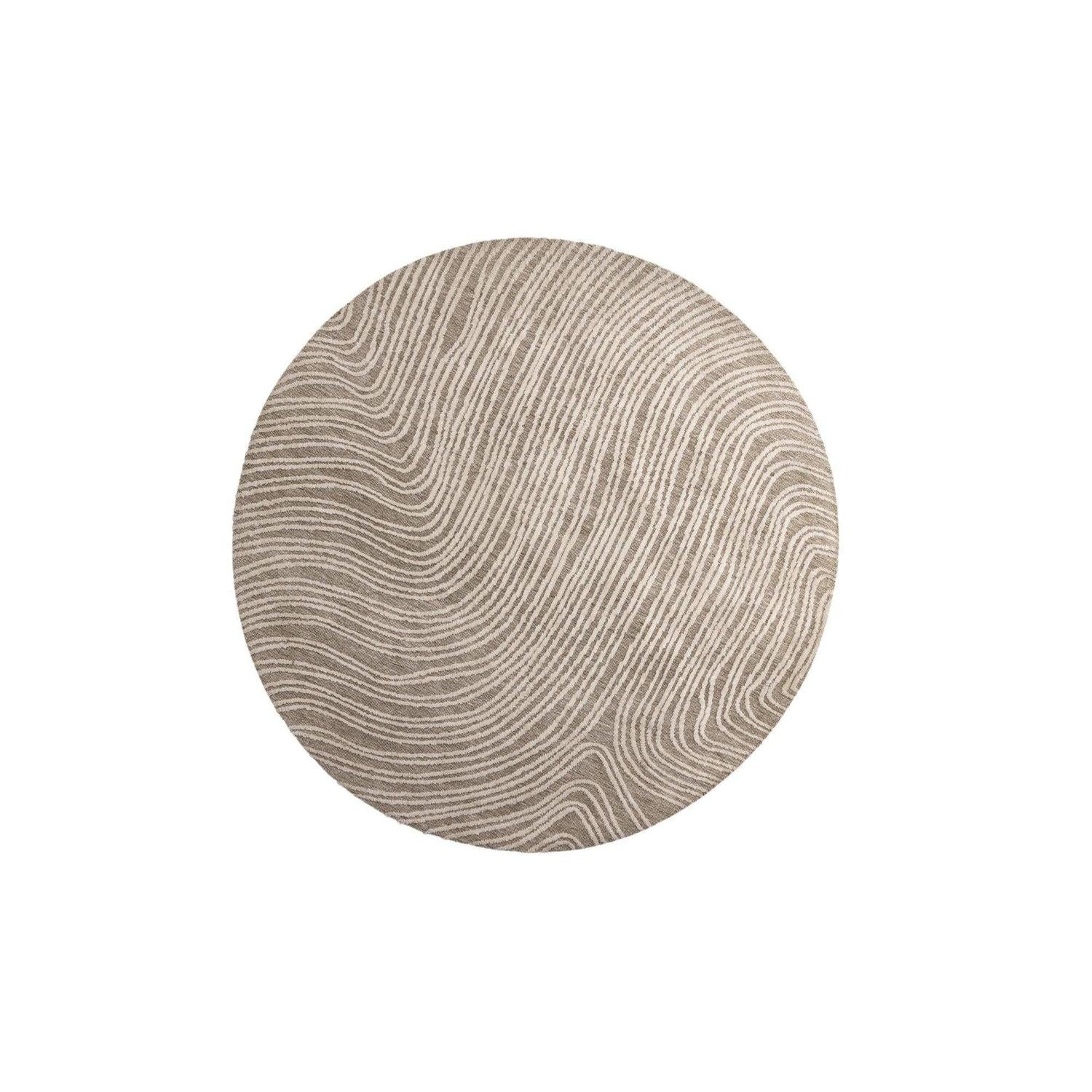Runder Teppich Melle Ø200cm - Beige-Teppiche-Venture Home-le canapé