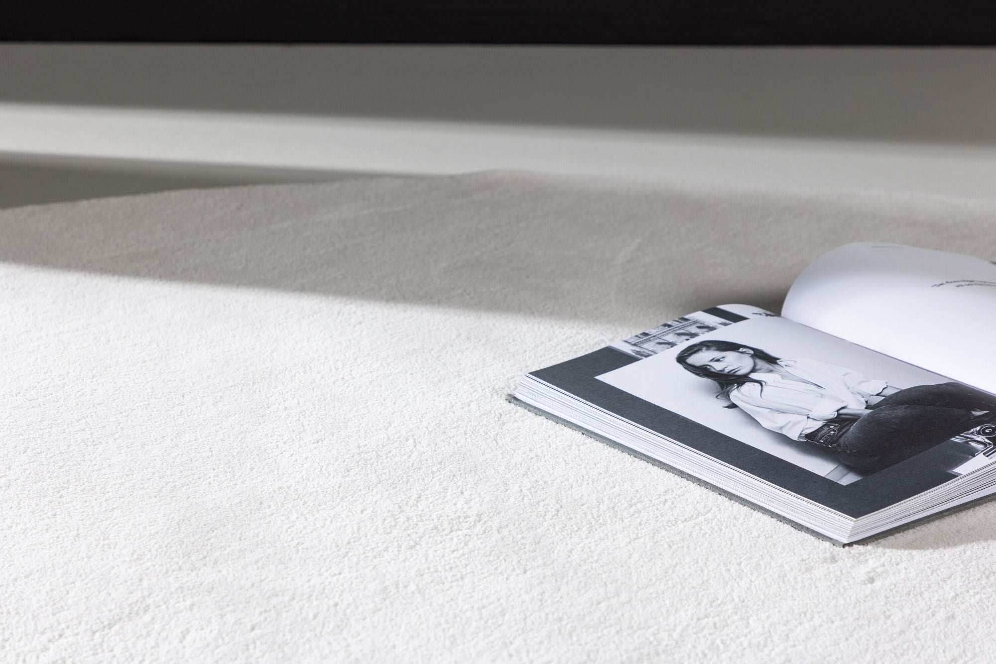 Runder Teppich Nixie Ø200cm - Weiß-Teppich-Venture Home-le canapé