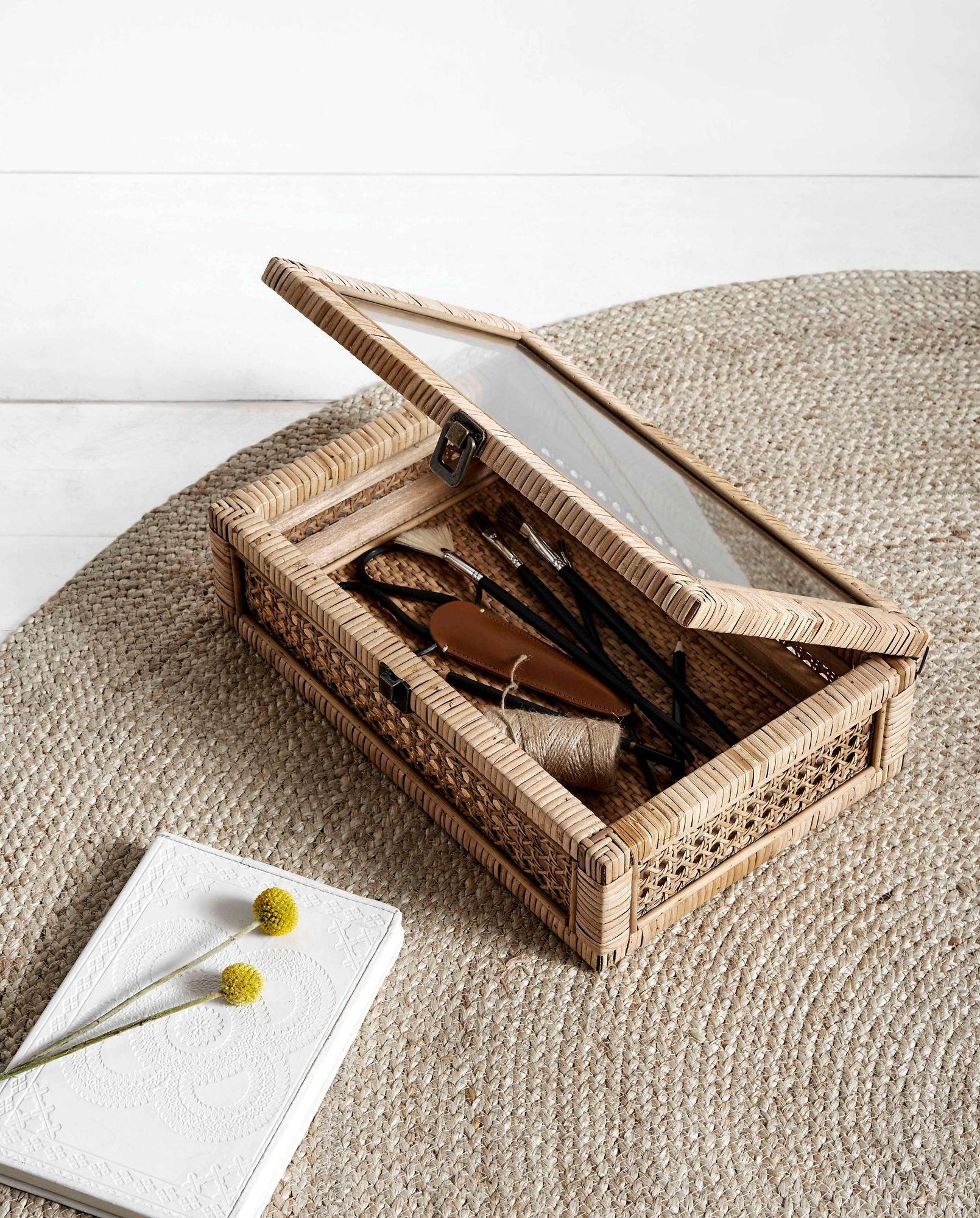 Runder Teppich Ø150cm aus Jute - Natur-Teppich-Nordal A/S-le canapé