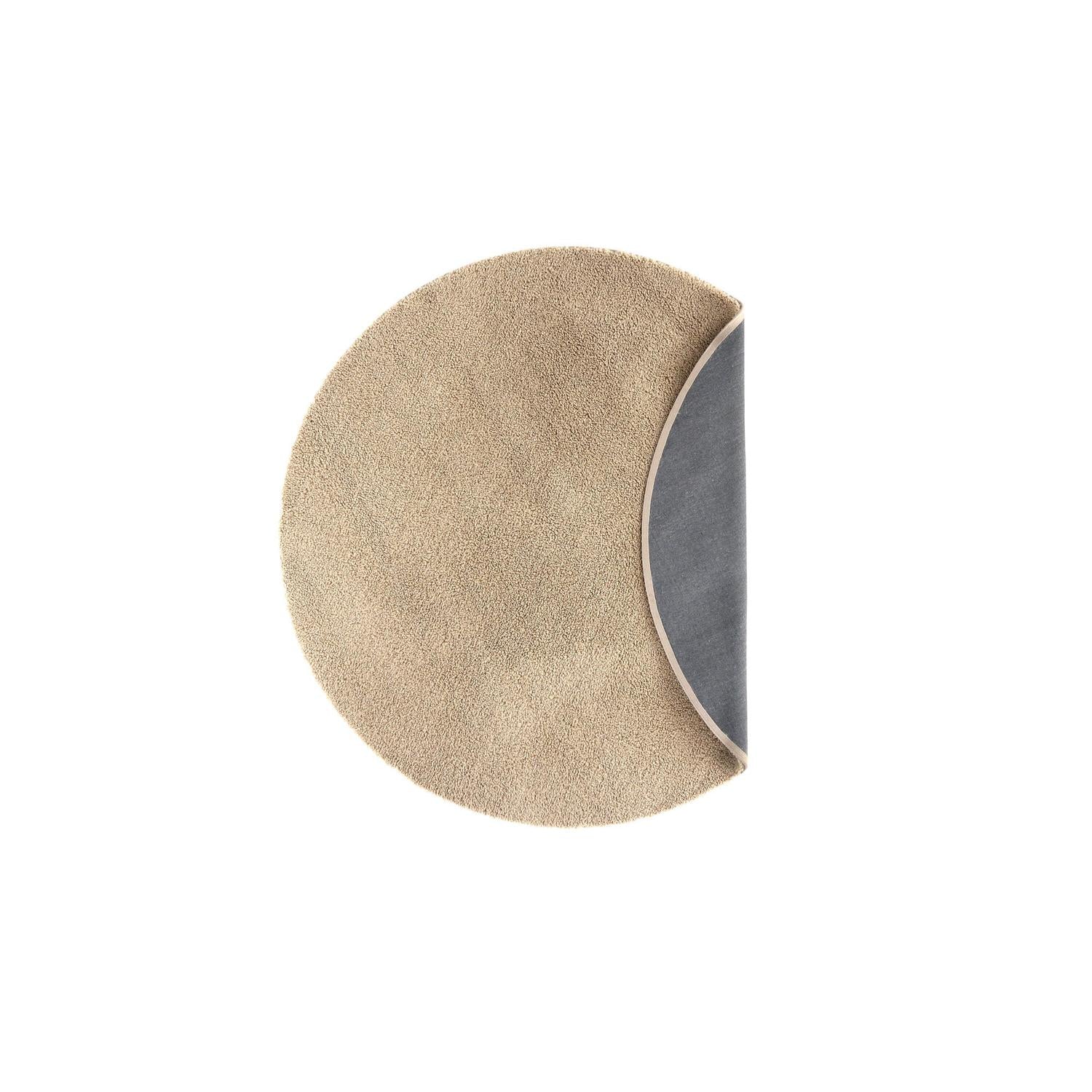 Runder Teppich Teddy Ø200cm - Beige-Teppich-Venture Home-le canapé