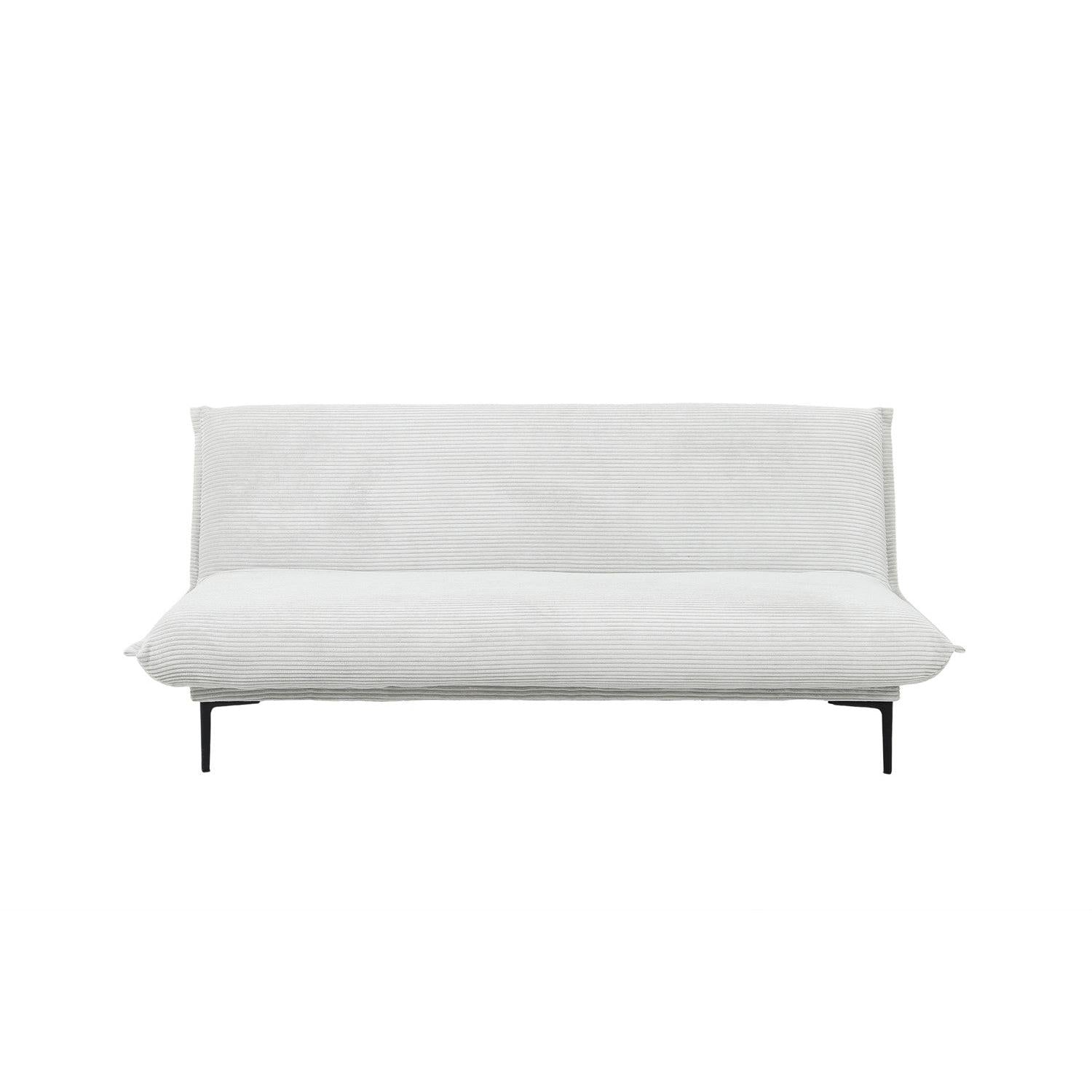 Schlafsofa Alisa aus Cord - Hellgrau-Schlafsofa-Rousseau-le canapé