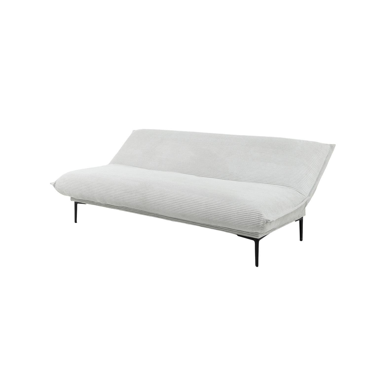 Schlafsofa Alisa aus Cord - Hellgrau-Schlafsofa-Rousseau-le canapé
