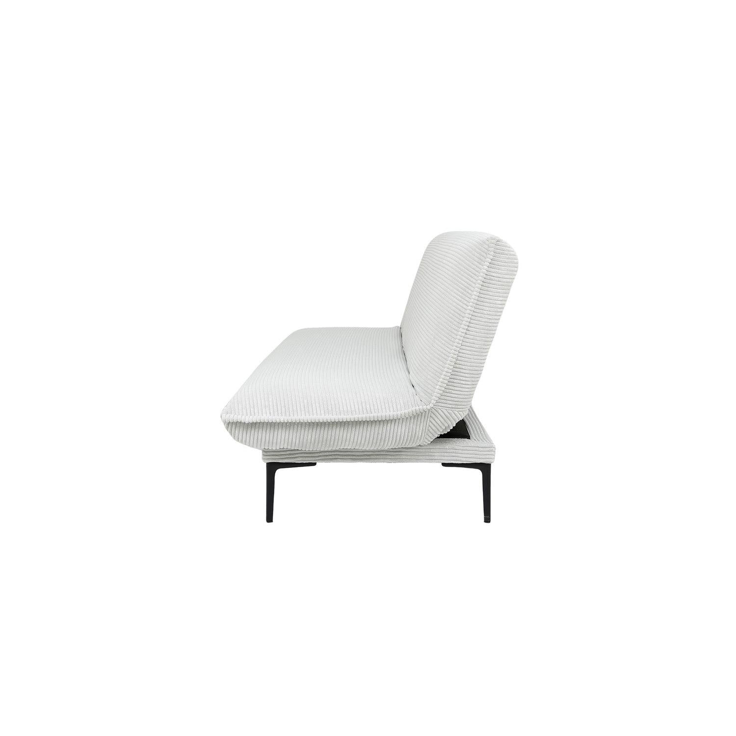 Schlafsofa Alisa aus Cord - Hellgrau-Schlafsofa-Rousseau-le canapé