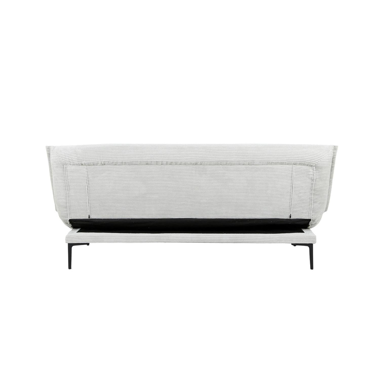 Schlafsofa Alisa aus Cord - Hellgrau-Schlafsofa-Rousseau-le canapé