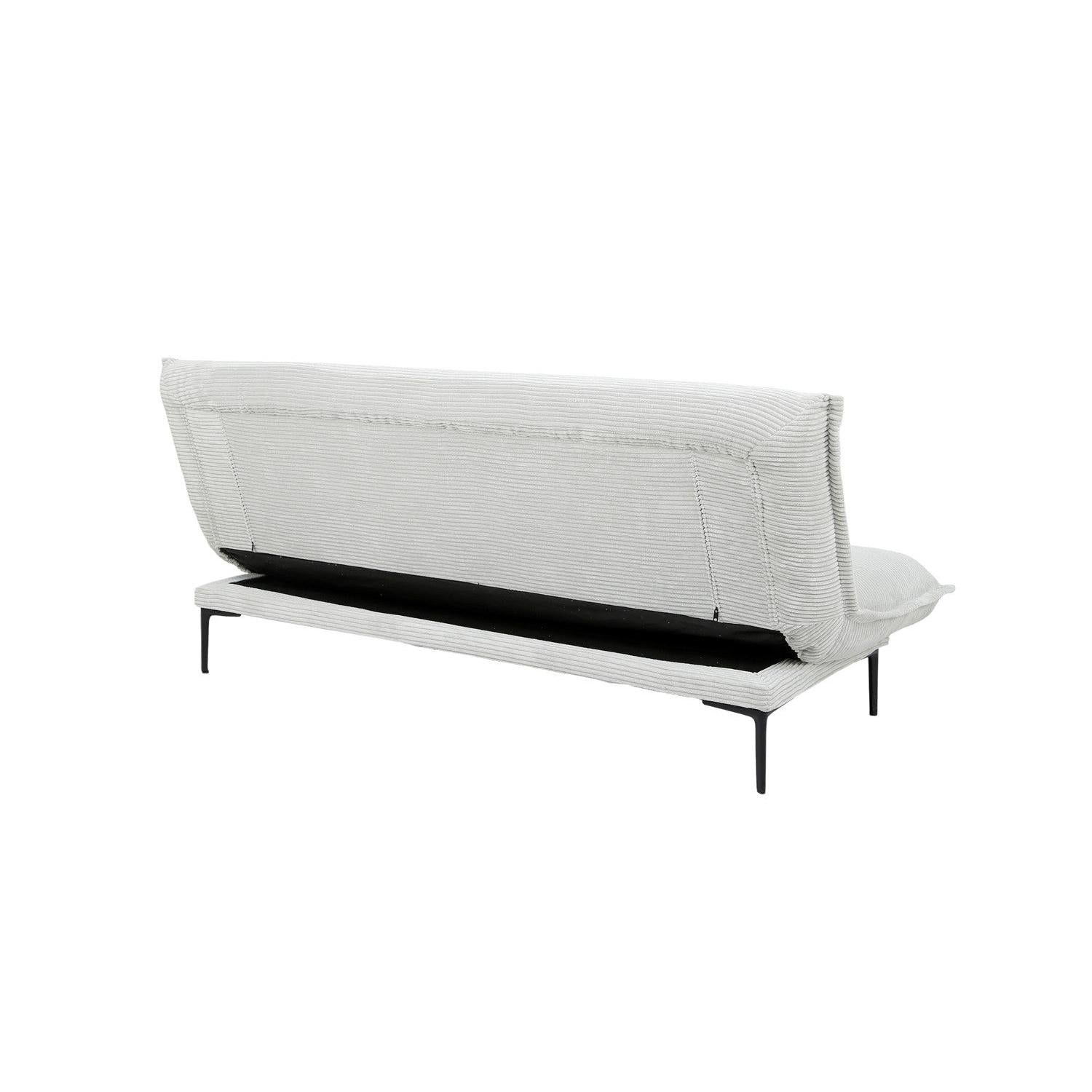 Schlafsofa Alisa aus Cord - Hellgrau-Schlafsofa-Rousseau-le canapé
