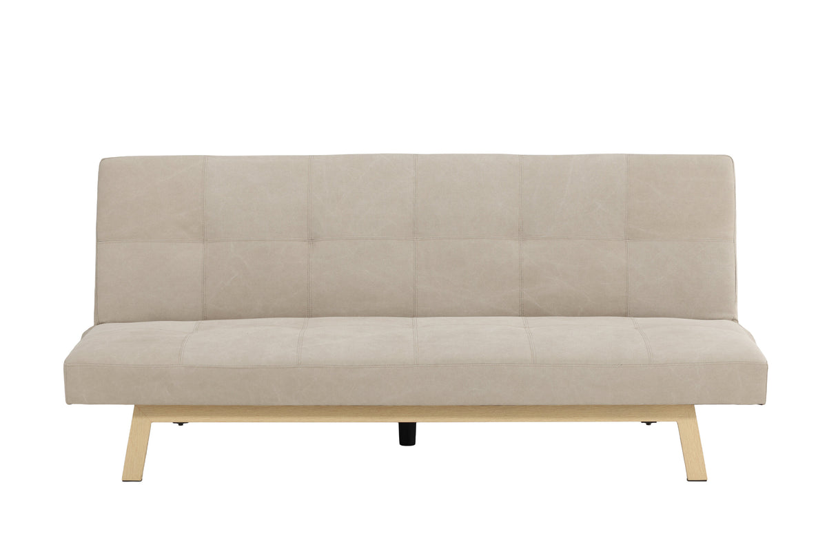 Schlafsofa Bodil aus Leinen - Beige-Schlafsofas-Venture Home-le canapé