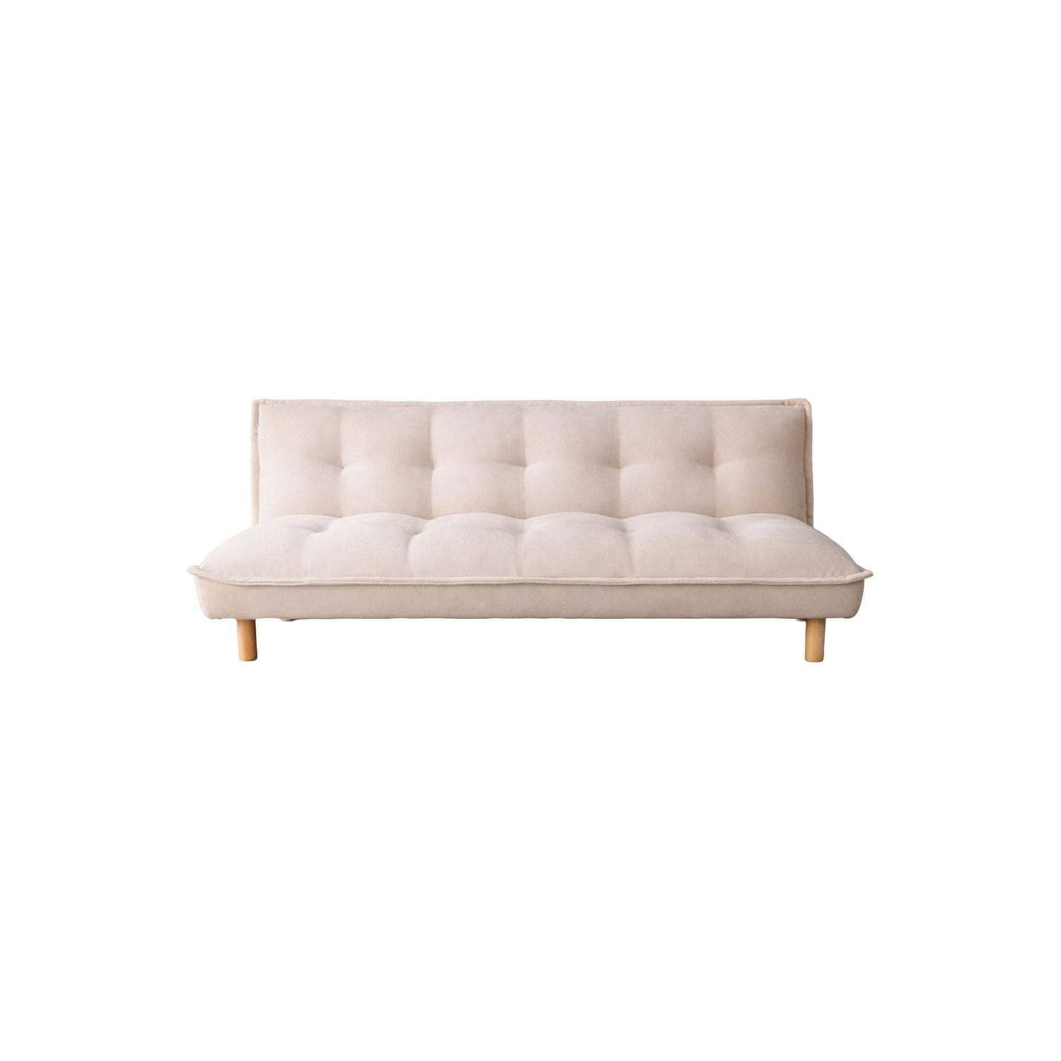 Schlafsofa Gertrud aus Cord 182cm - Beige-Schlafsofas-Venture Home-le canapé