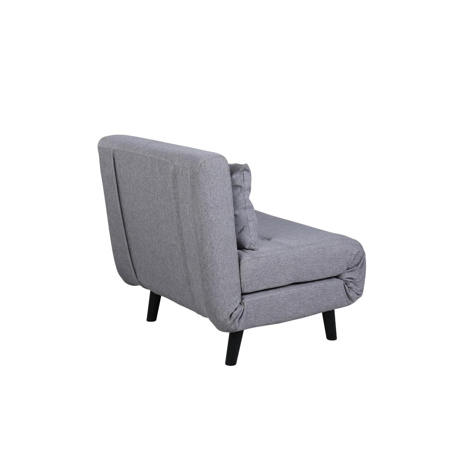 Schlafsofa Vicky aus Stoff - Grau-Schlafsofa-Venture Home-le canapé
